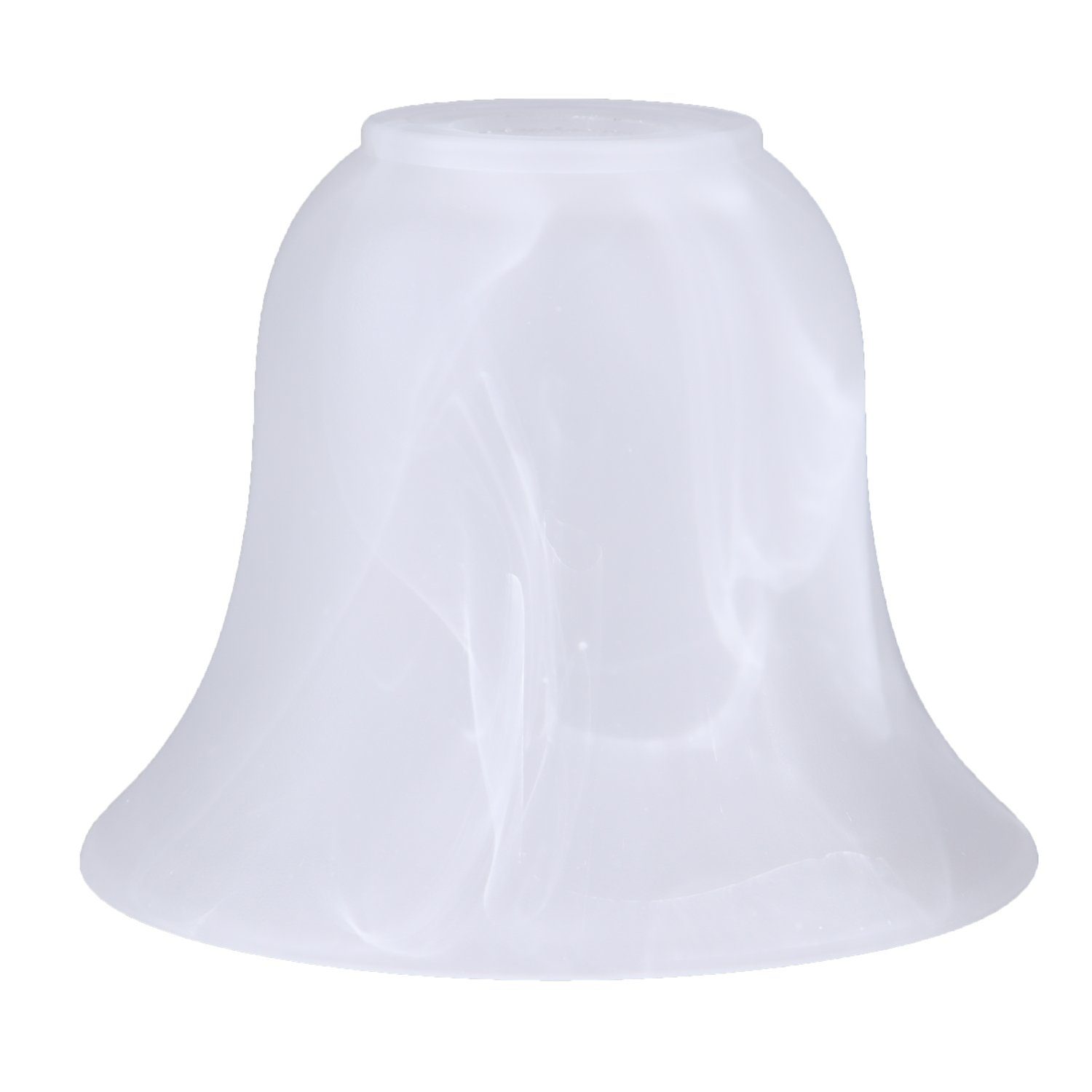 Home4Living Lampenschirm Alabasterglas Lampenglas weiß Ø 135mm Ersatzglas Leuchtenglas, Dekorativ