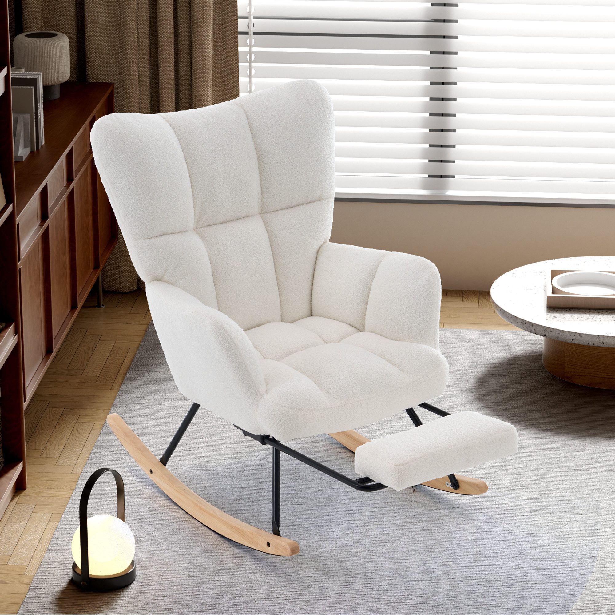 STILVORA Schaukelstuhl Schaukelsessel wohnzimmer verdickte Relaxsessel mit günstig online kaufen