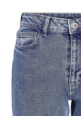 Noisy may Slim-fit-Jeans Lockere Ankle Jeans Slim Fit Denim Hose High Waist NMMONI 6759 in Blau