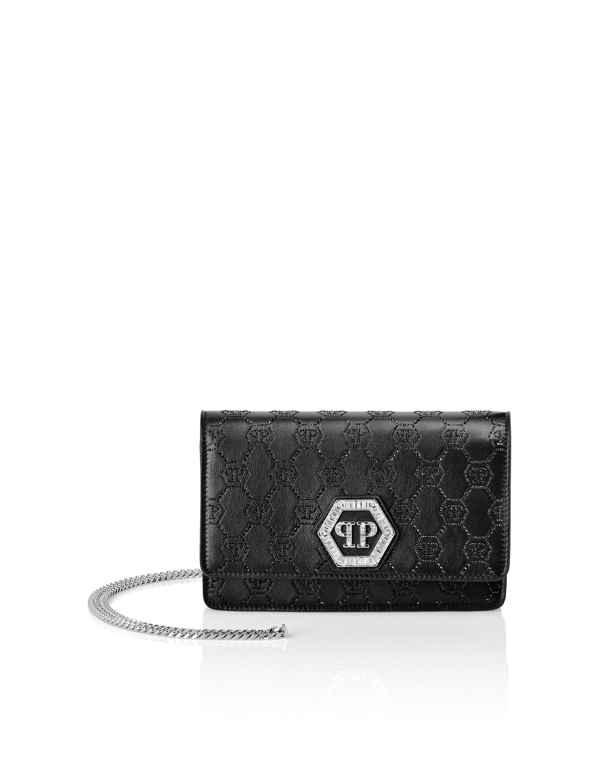 PHILIPP PLEIN Clutch Hexagon Verziert