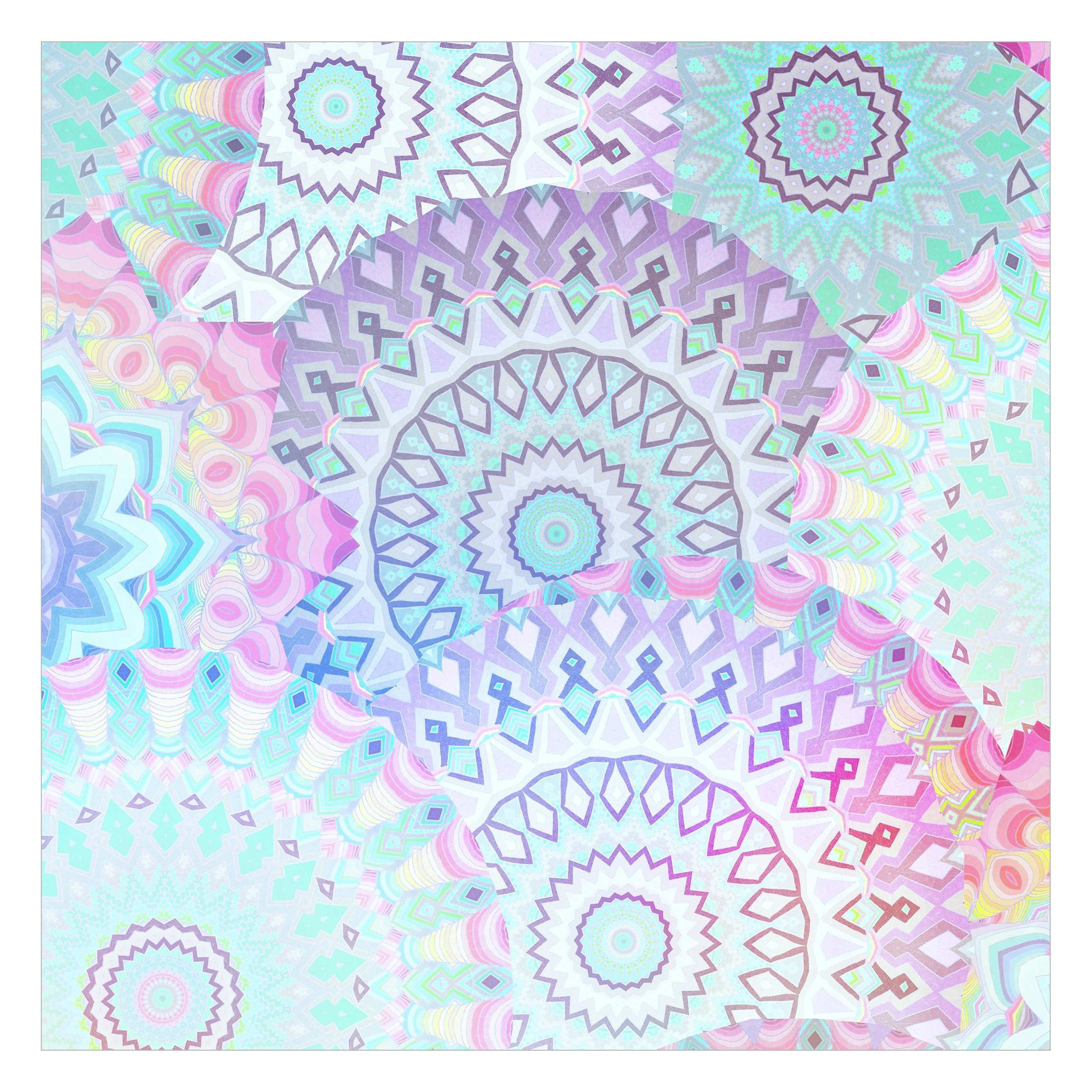 Bilderdepot24 Mustertapete Spirituell Mandalas Bunt Muster günstig online kaufen