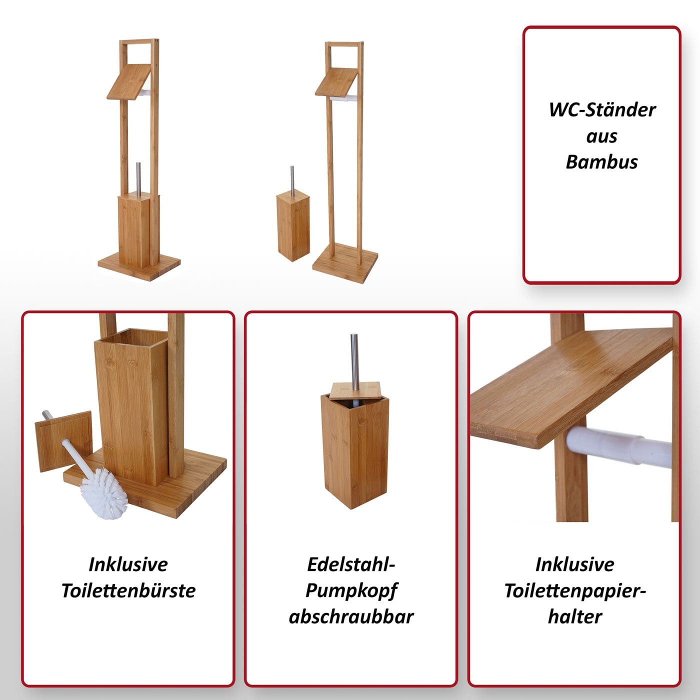 MCW Toilettenpapierhalter MCW-B18-WC, Einfacher und schneller Aufbau