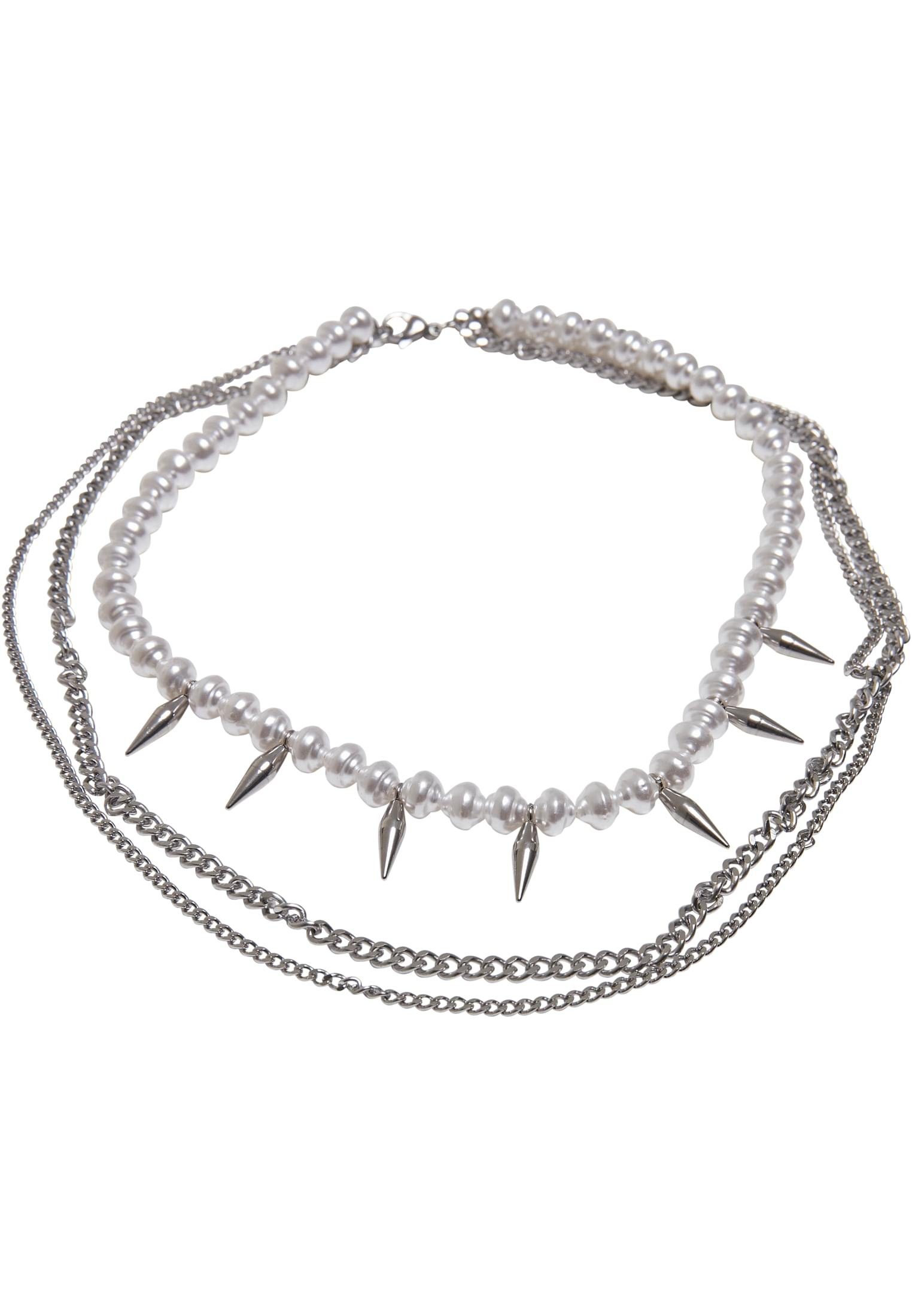 URBAN CLASSICS Schmuckset Accessoires Meridian Pearl Layering Necklace (1-tlg)