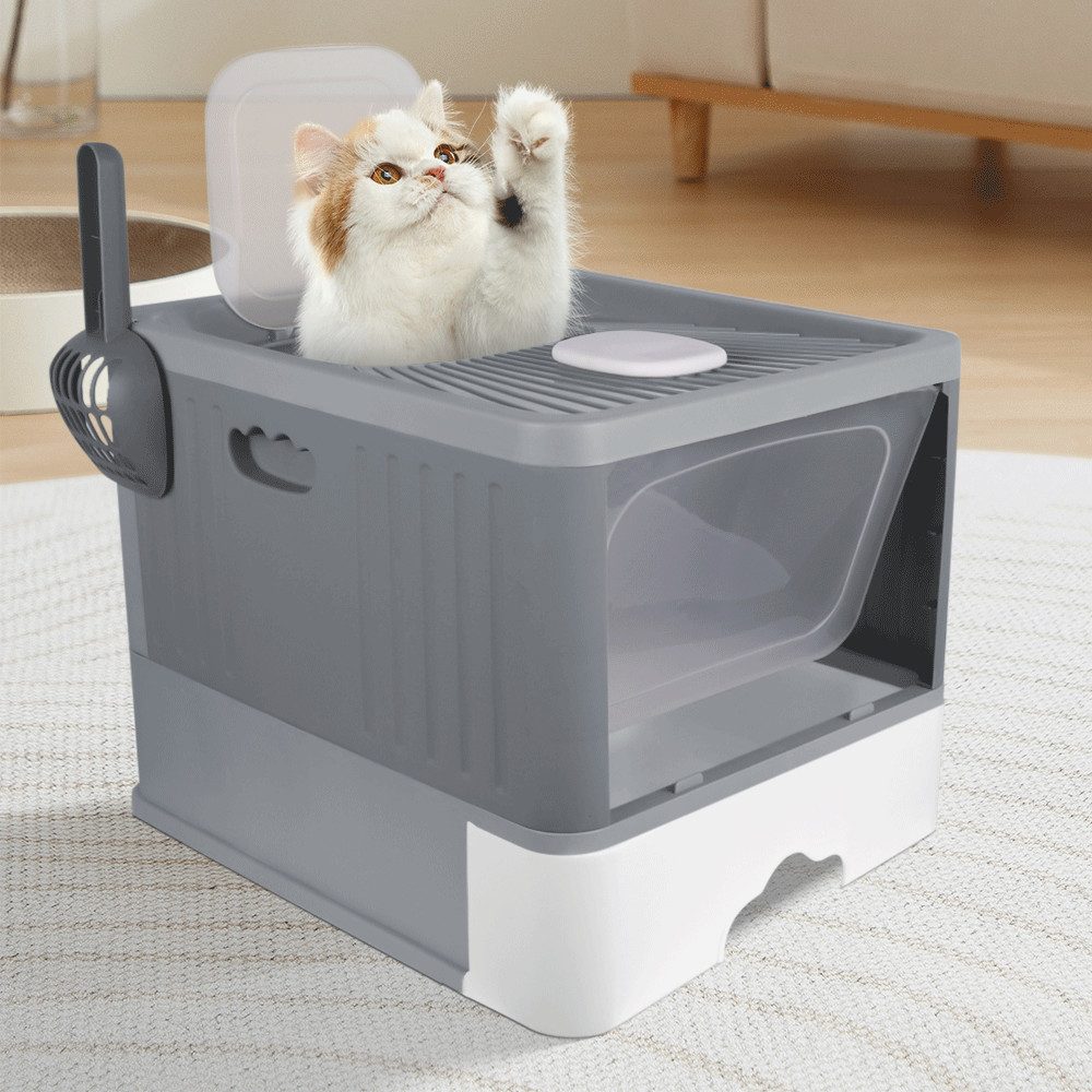 JEOBEST Katzentoilette Katzenklo mit Schaufel