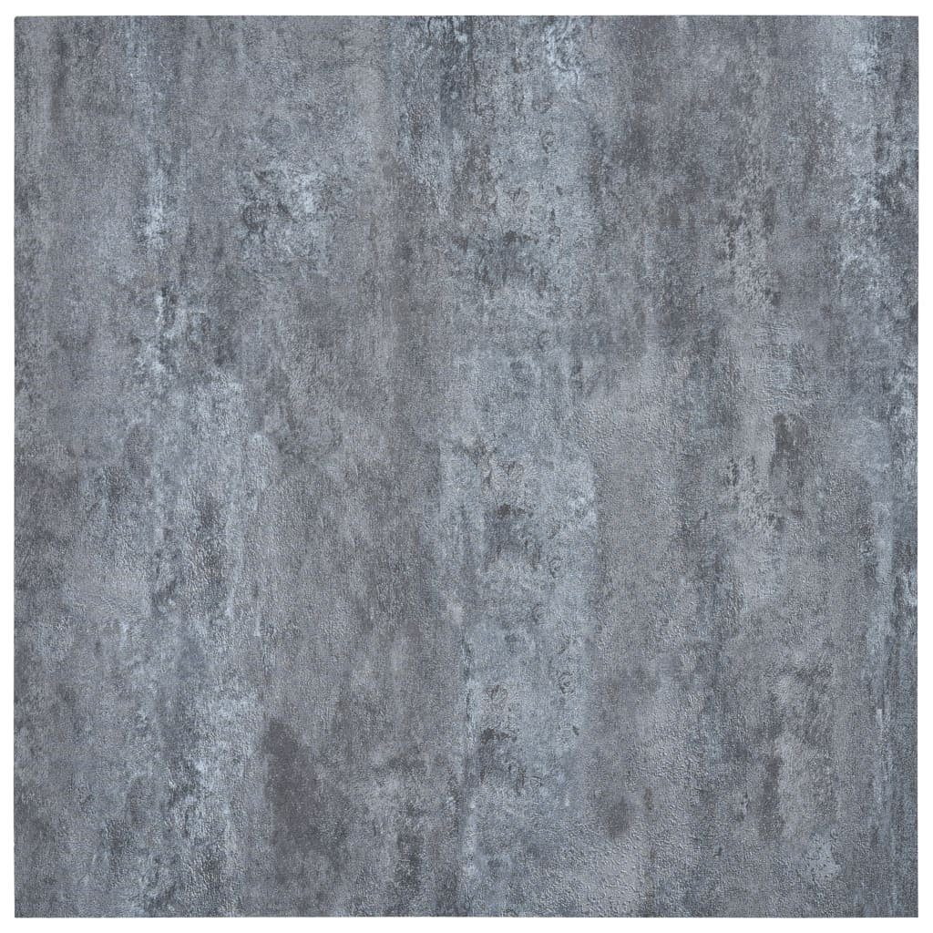 Teppichboden PVC-Fliesen Selbstklebend 5,11 m² Grau Marmor-Optik, vidaXL