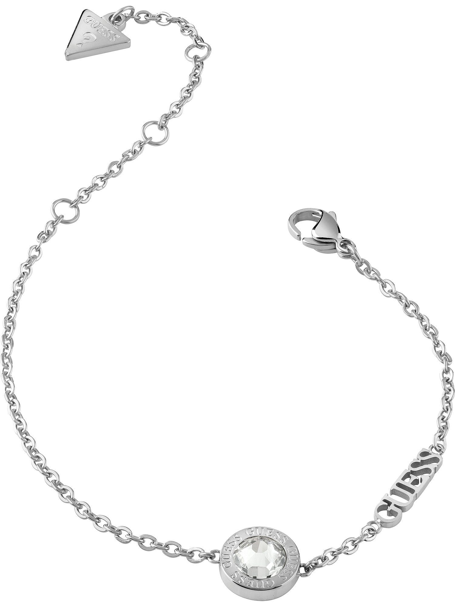 Guess Edelstahlarmband Guess Damen-Armband Edelstahl Zirkonia, Trendig