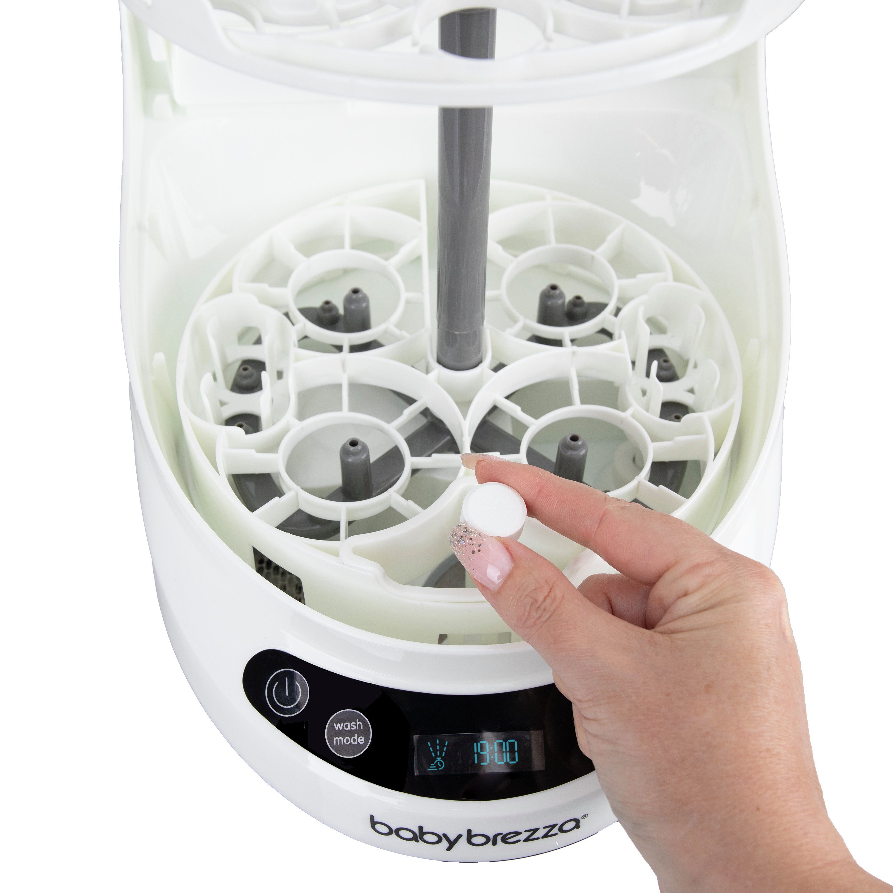 Baby Brezza Bottle Washer Pro, Entkalkungstabletten, hypoallergen Geschirrspülmittel (geruchsneutral & ohne aggressive Chemikalien)