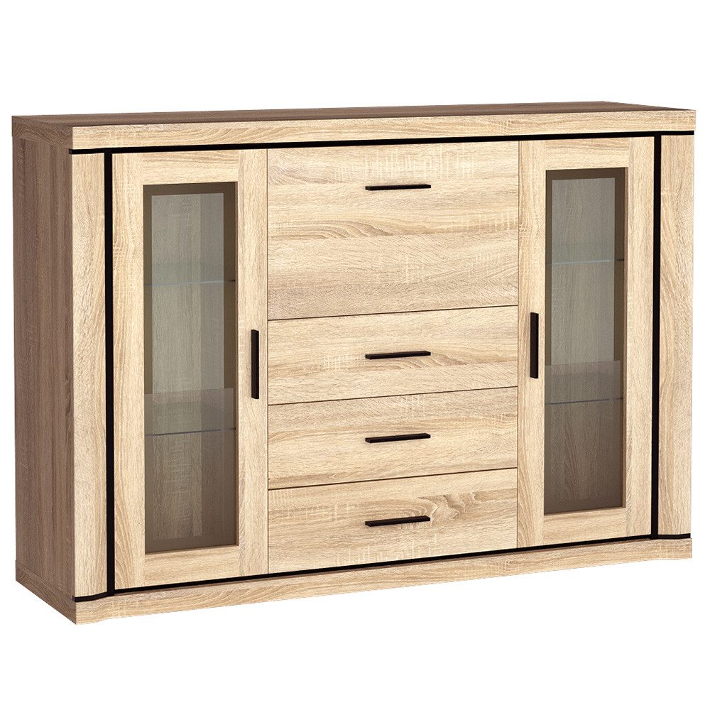 Lomadox Sideboard DUNEDIN-161, Kommode mit Beleuchtung, günstig online kaufen