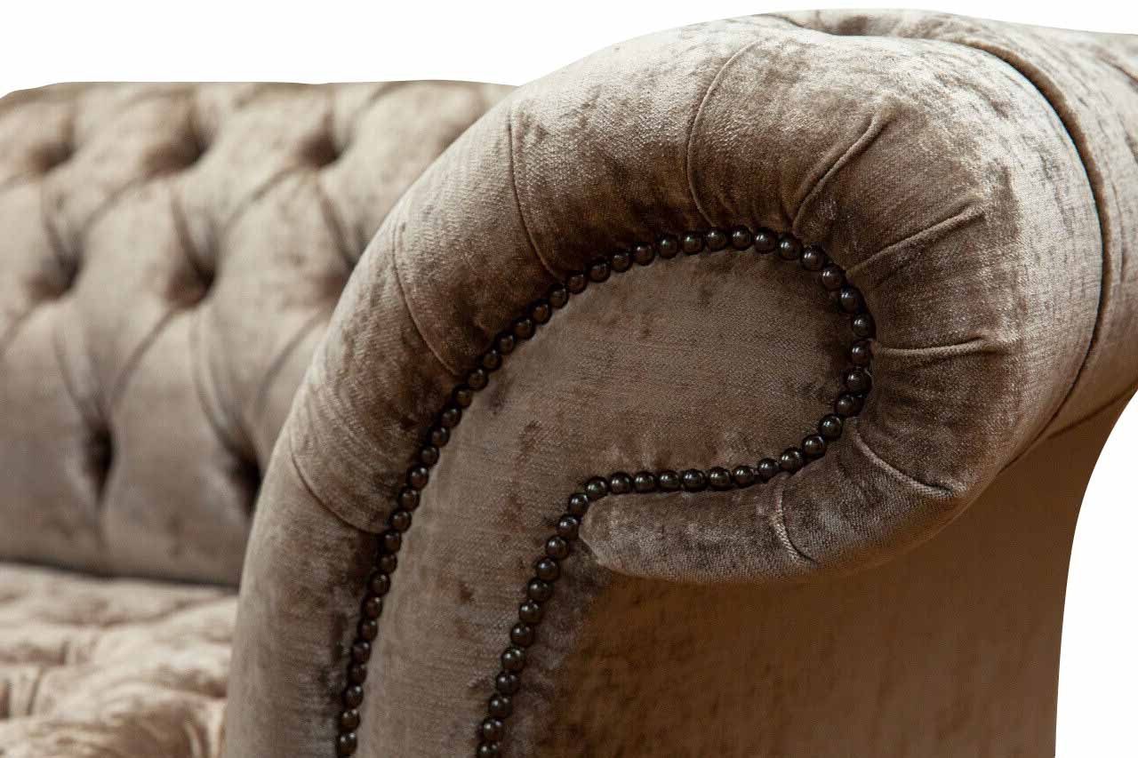 JVmoebel Chesterfield-Sofa, Klassisch Design Couch Sofa Chesterfield Wohnzimmer Dreisitzer