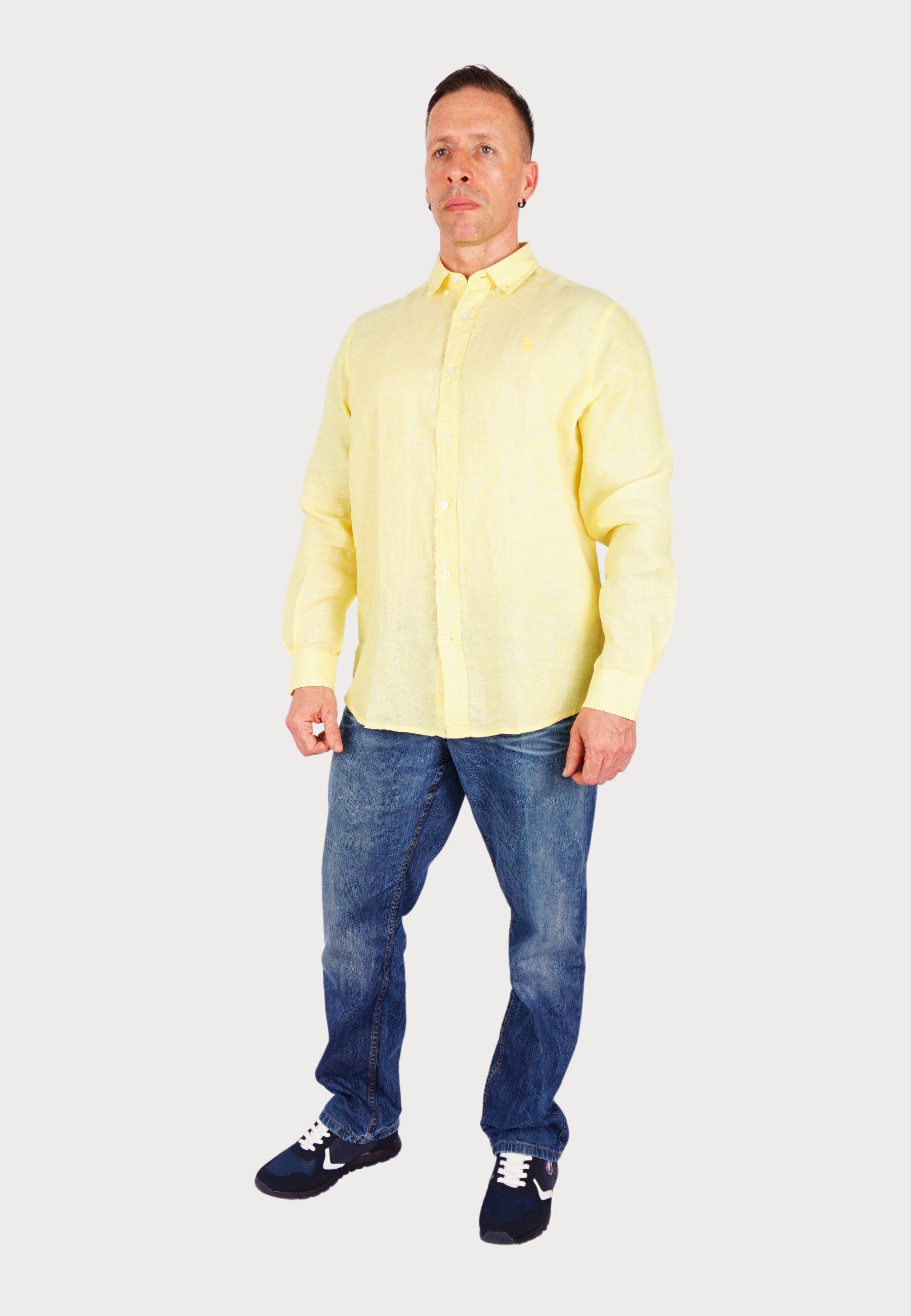 U.S. Polo Assn Langarmhemd Hemd Leinenhemd günstig online kaufen
