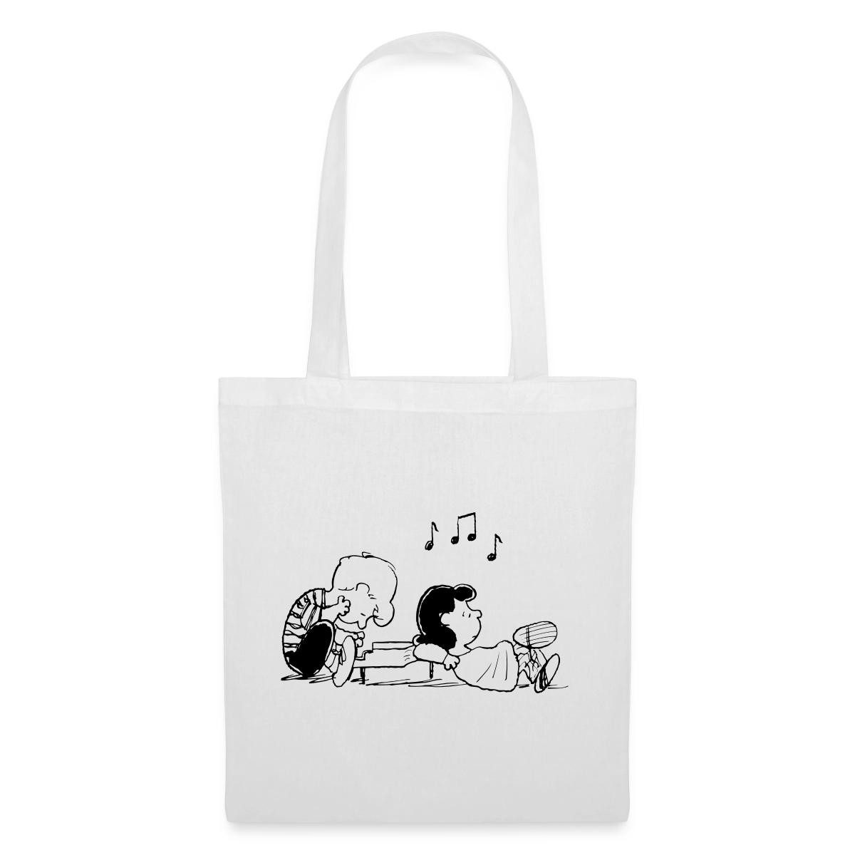 Henkeltasche Peanuts Schroeder Und Lucy Stoffbeutel