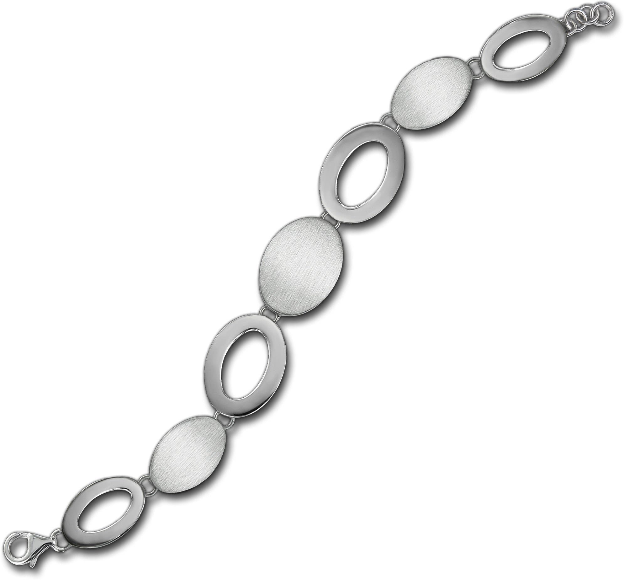 Balia Silberarmband Balia Armband für Damen mattiert (Armband), Silber Armband (Grazie) ca. 18,5cm, Silber 925