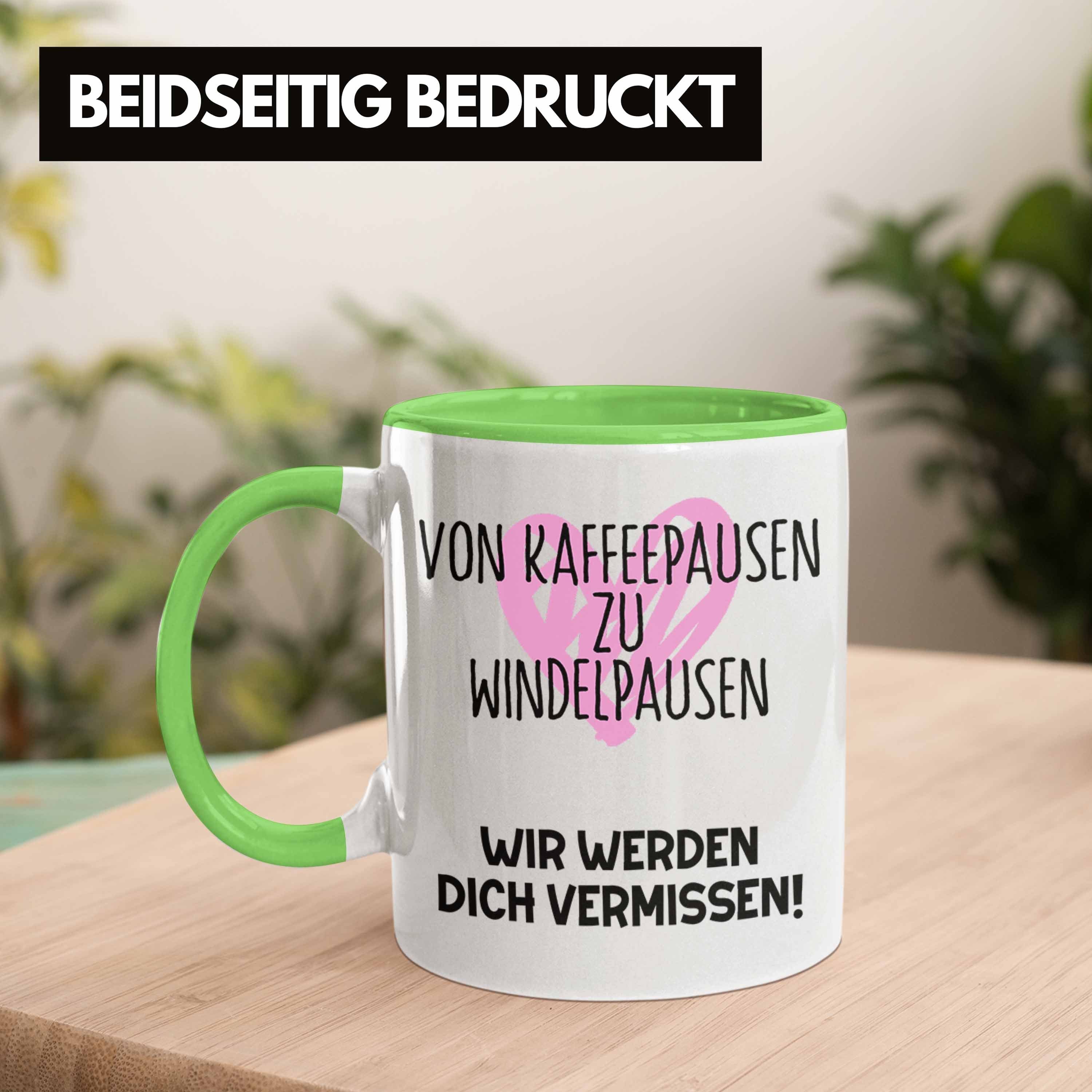 Grün Abschieds Mama Kollegin Mutterschutz Tasse Trendation Geschenk Abschied Tasse Werdende