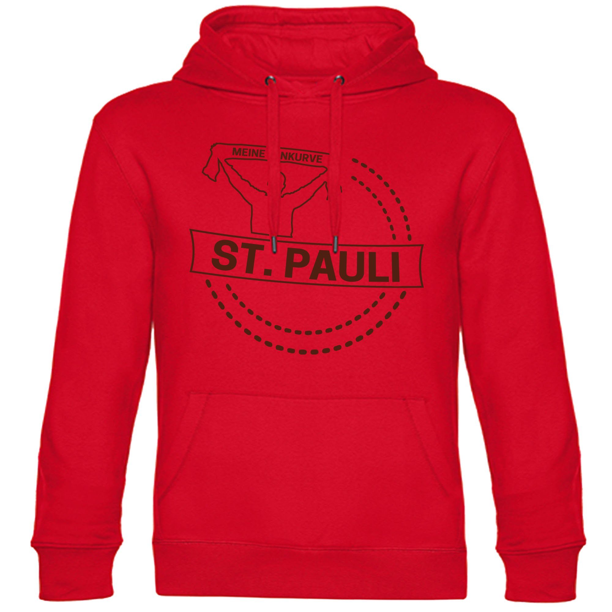 multifanshop Kapuzensweatshirt St. Pauli - Meine Fankurve - Hoodie