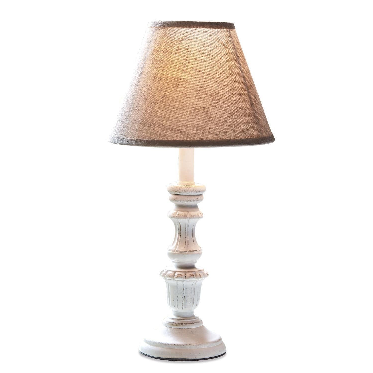 Mirabeau Tischleuchte Tischlampe Créteil braun/antikweiß günstig online kaufen