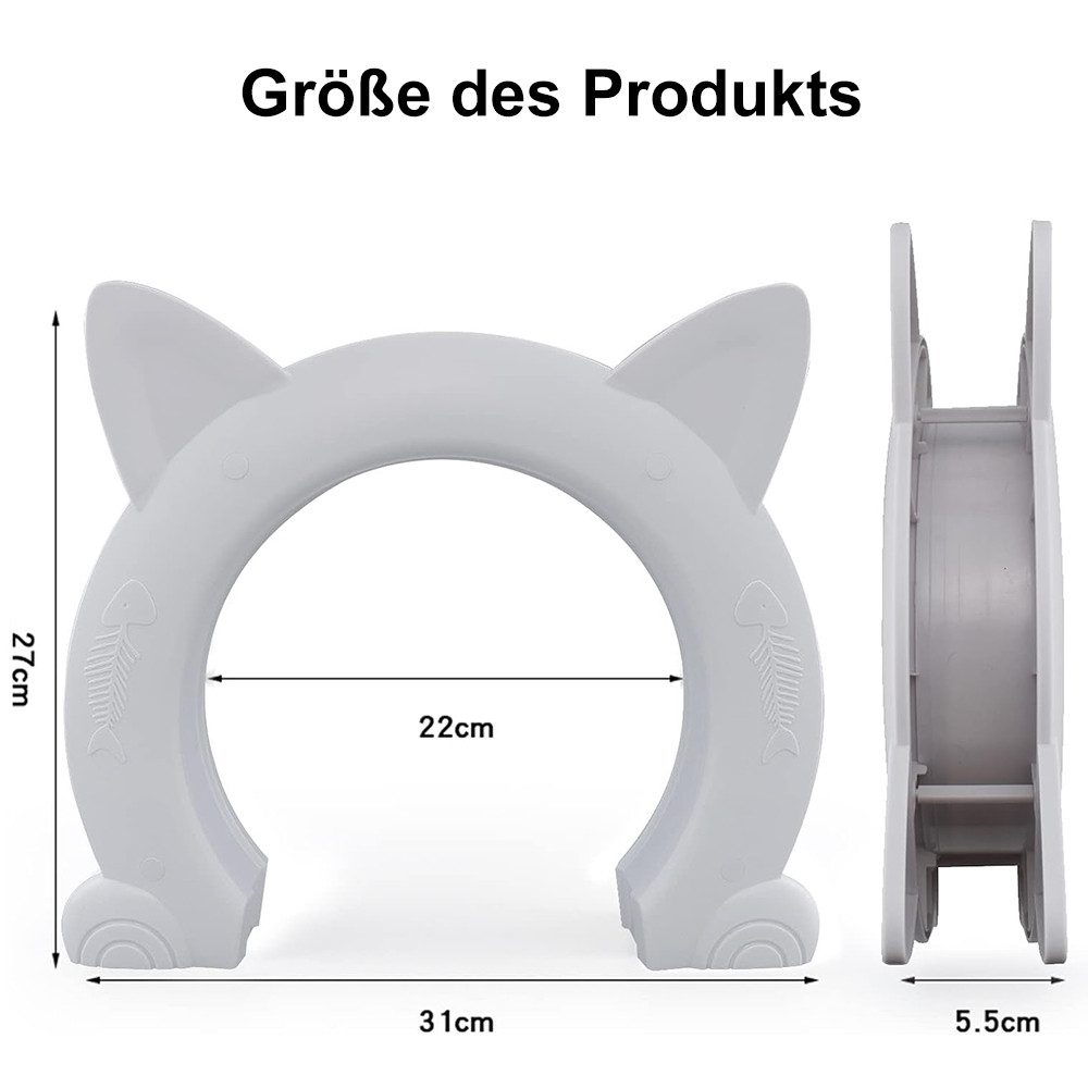 NUODWELL Katzenklappe Katzentür Innentür, Haustiertüren für alle kleine Kat günstig online kaufen
