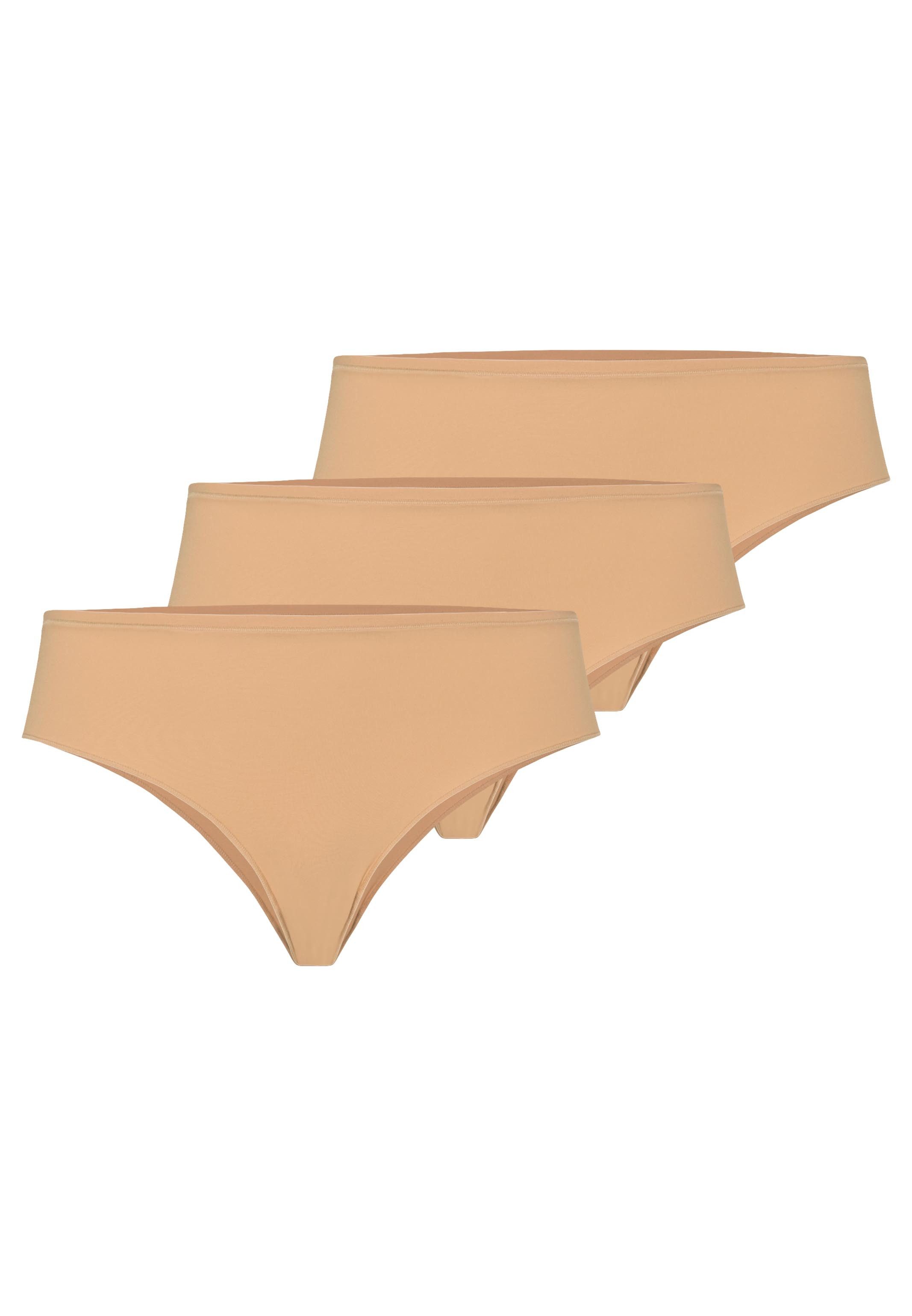 Hanro Midislip 3er Pack Allure (Spar-Set, 3-St) Midi Slip - Atmungsaktiv - Elastisches Material für hohen Komfort