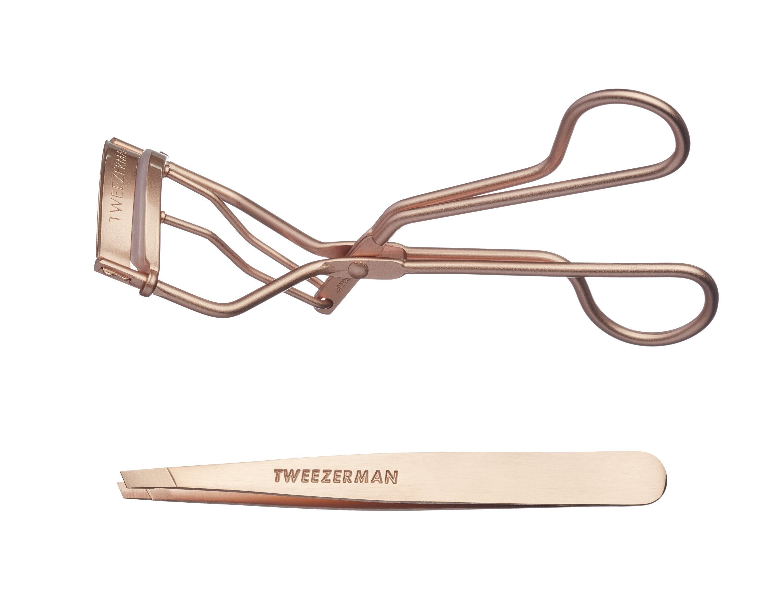 TWEEZERMAN Wimpernzange Rose Gold Wimpern- und Augenbrauenpflege-Set
