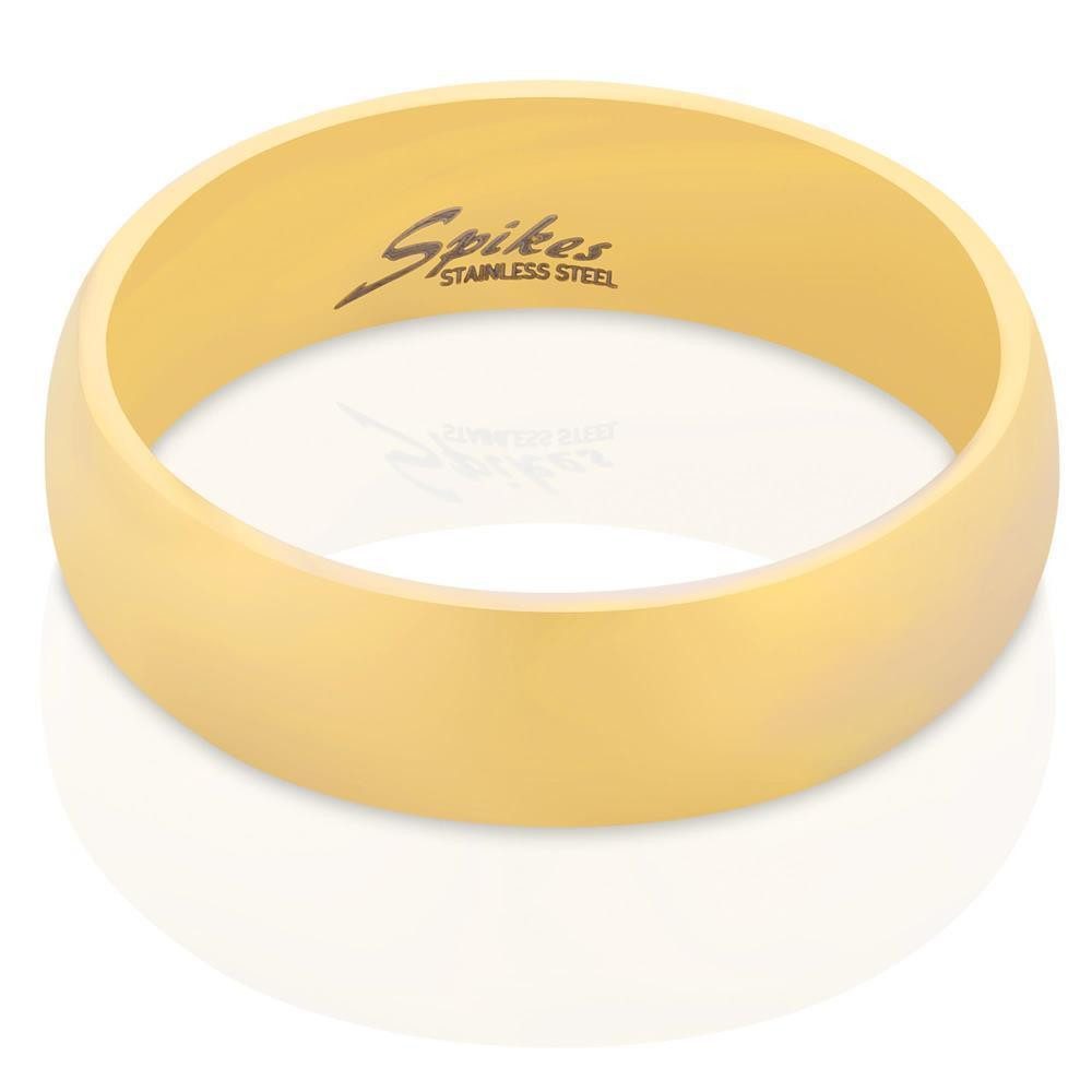 BUNGSA Fingerring 67 (21.3) Ring klassisch Gold aus Edelstahl Unisex (Ring, 1-tlg), Damen Herren – Bild 4 von 5