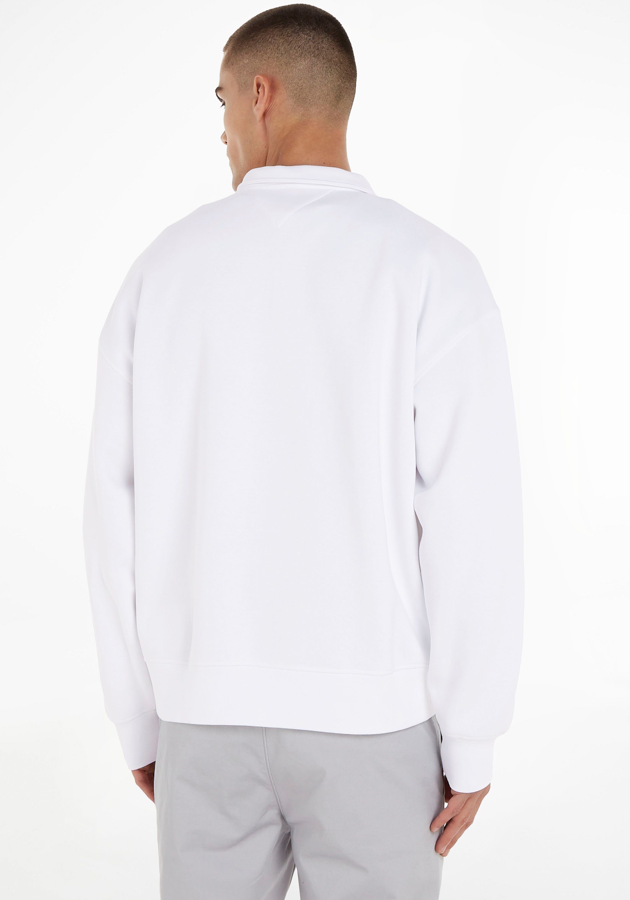 White Sweatshirt Tommy MONOTYPE MOCK Hilfiger EMBRO NECK
