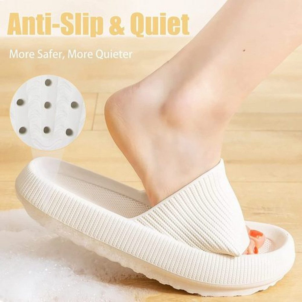 Blusmart Damen Herren Badeschuhe Badepantolette (EVA Rutschfest Pantoletten, Dicke Sohle bequeme) für Badezimmer, Schlafzimmer, Wohnzimmer, Strand, Freizeit – Bild 3 von 5
