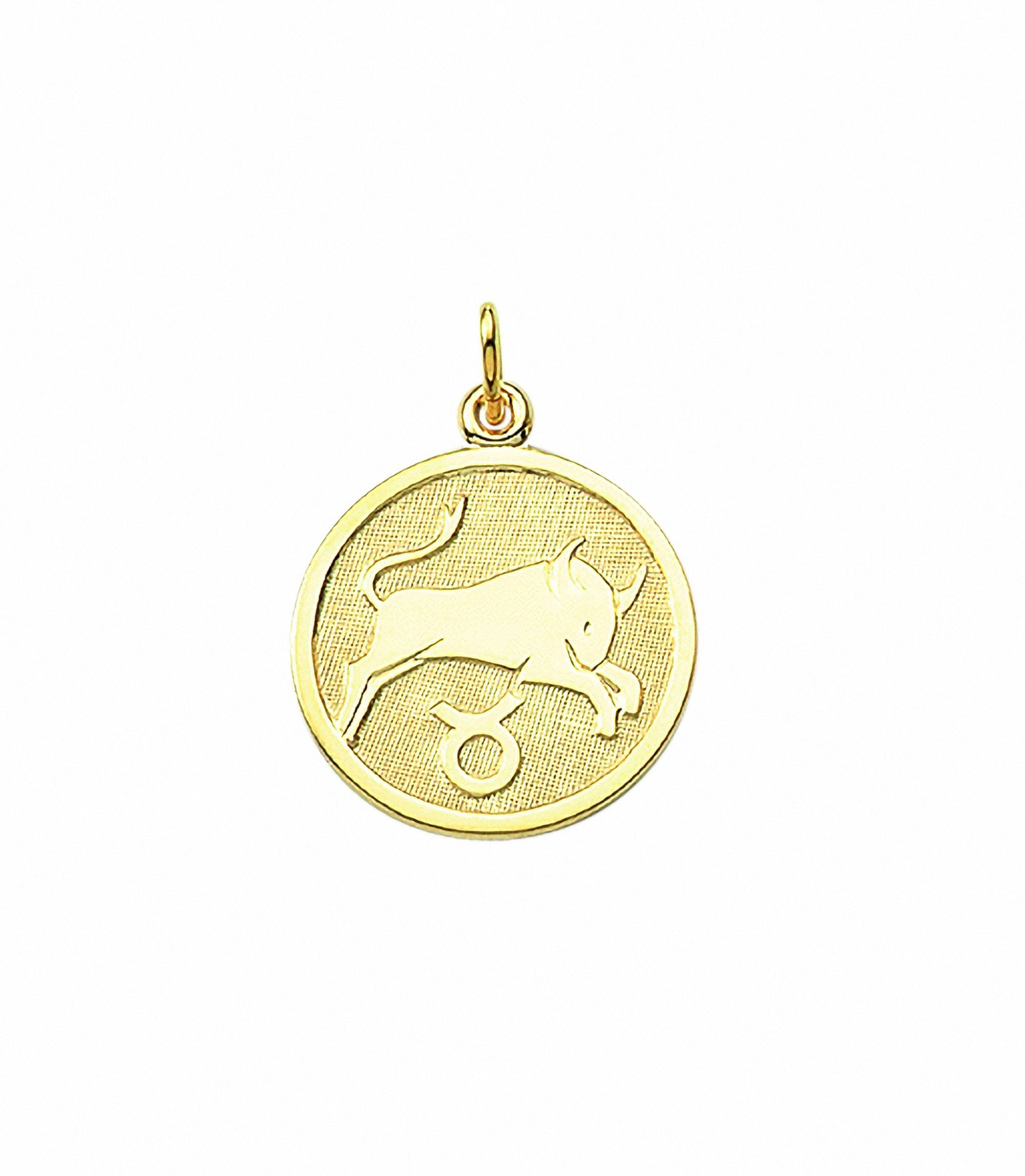 mm, Halskette mit Adelia´s 333 Sternzeichen - Set Gold Ø Schmuckset Anhänger Kette mit 16 Stier Anhänger