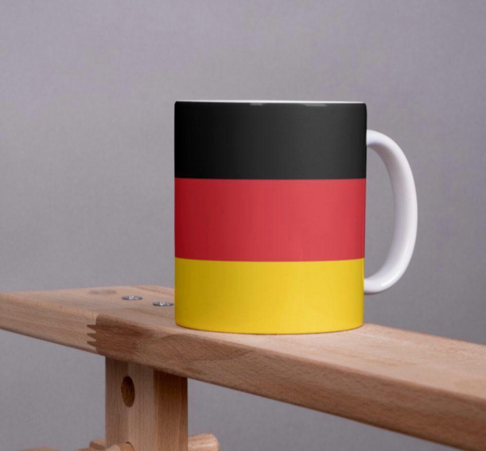 Tinisu Tasse Kaffeetasse Deutschland Pot Flagge Kaffee Tasse Becher DE Coffeecup