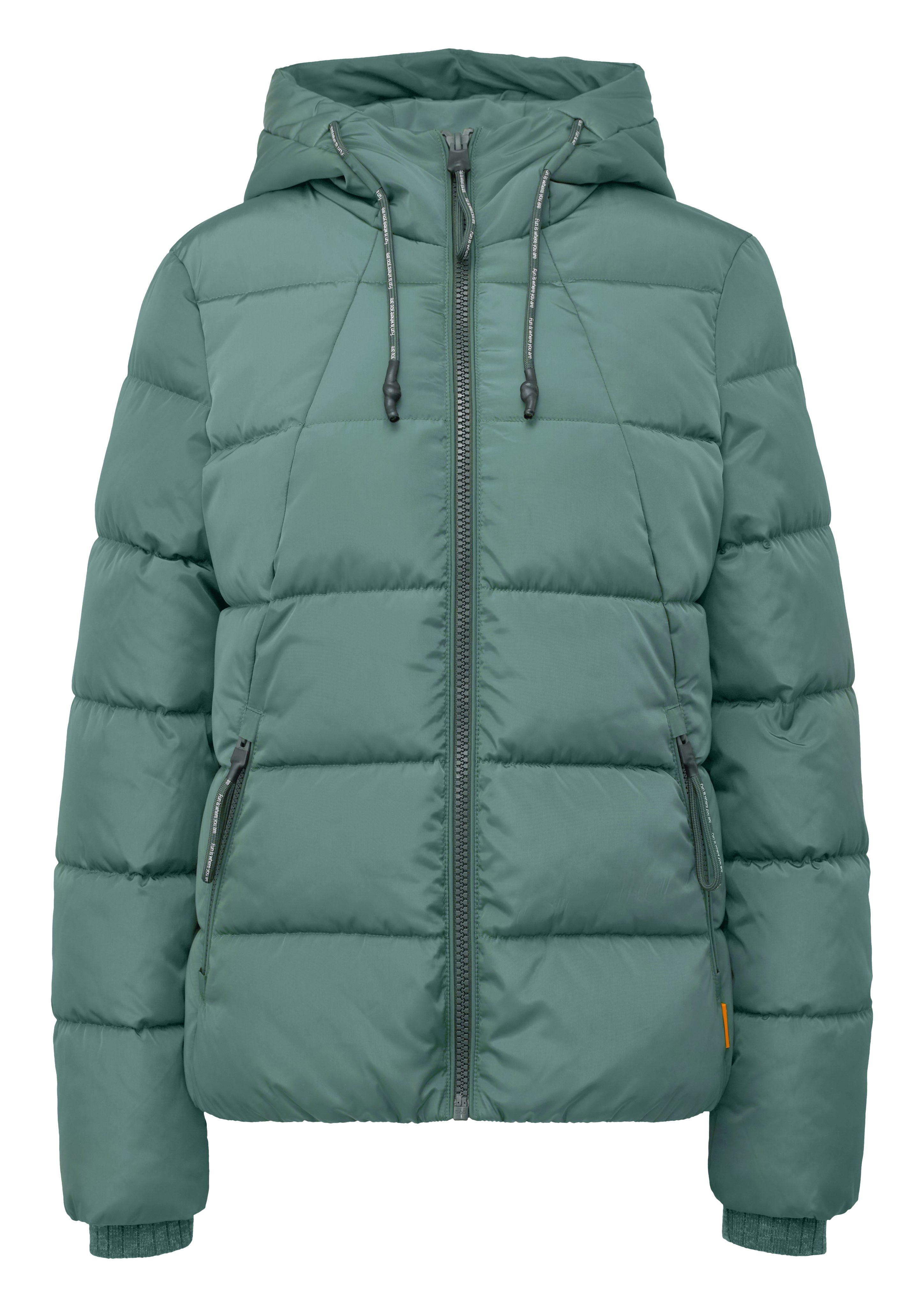 QS Outdoorjacke Wattierte Steppjacke mit Kapuze günstig online kaufen