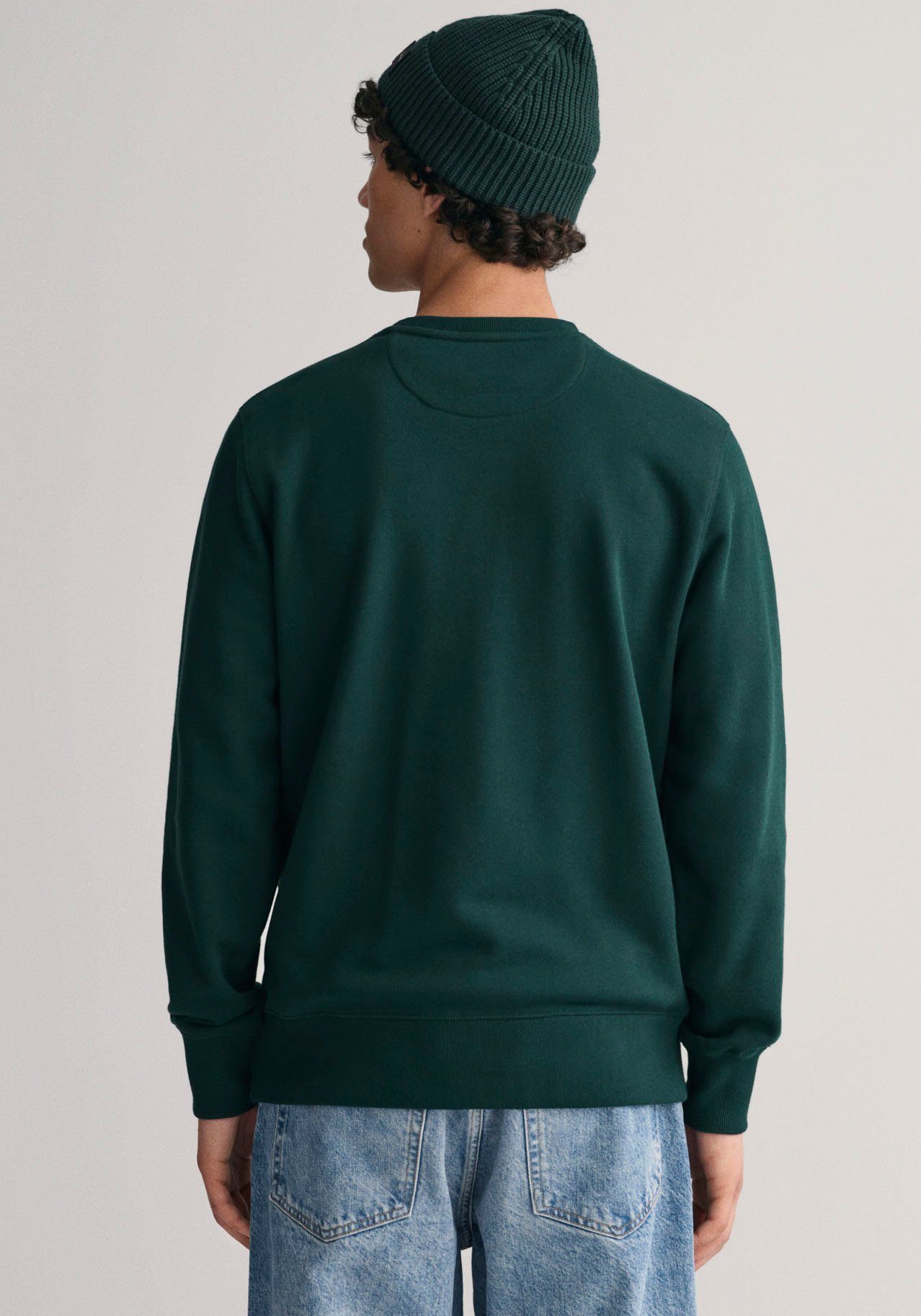 Gant Sweatshirt REG SHIELD C-NECK SWEAT mit Logostickerei auf der Brust günstig online kaufen