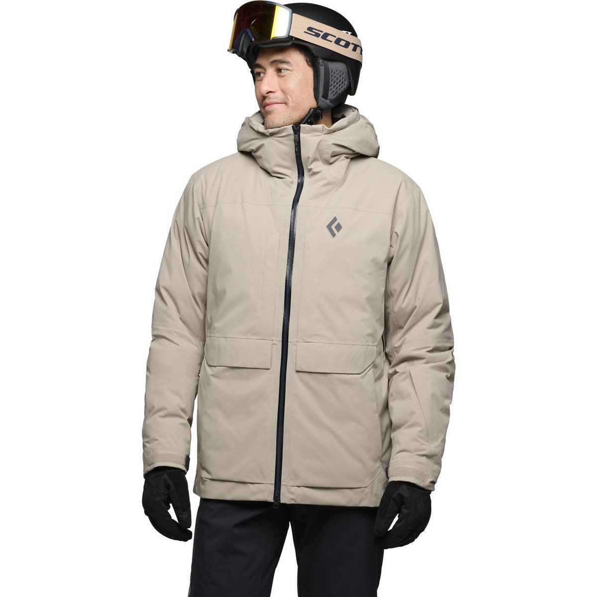 Black Diamond Skijacke M Factor Insulated Parka Hochwertige Herren-Skijacke mit exzellentem Wetterschutz und