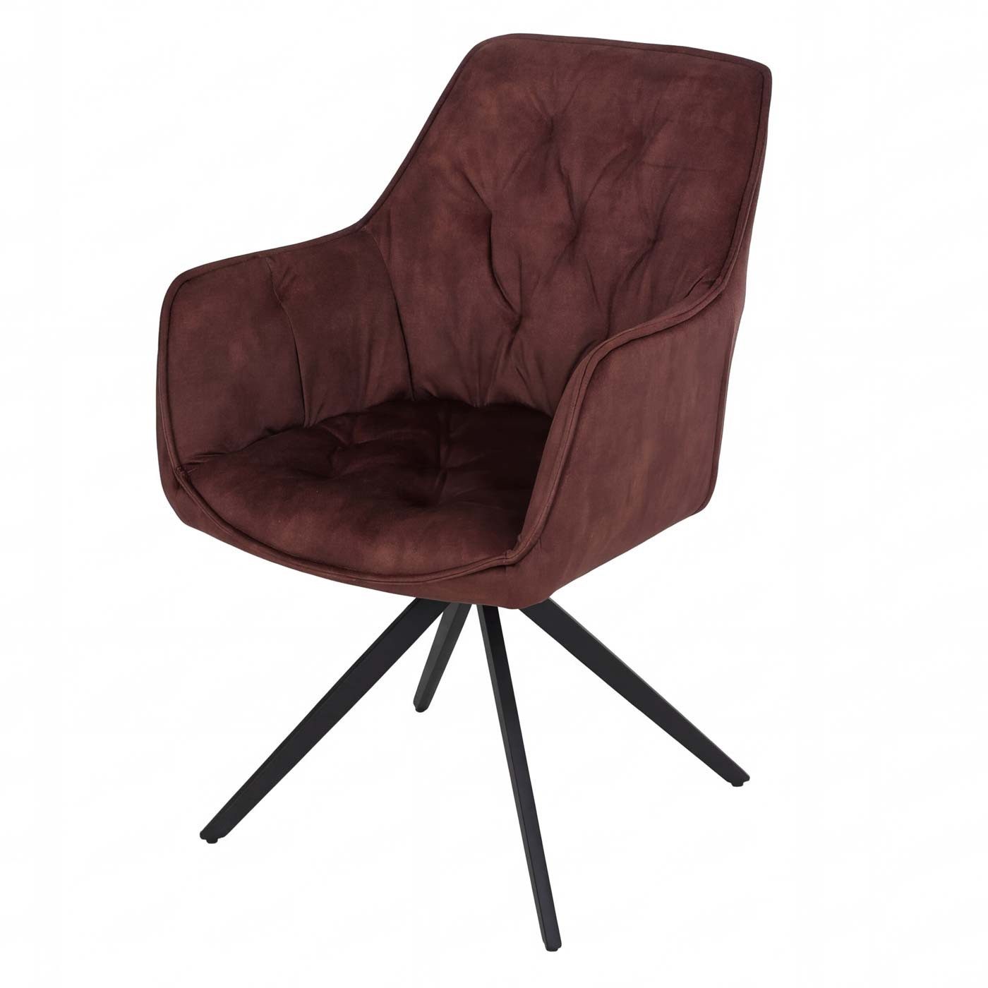 Endo-Moebel Essgruppe Essgruppe Esstisch ausziehbar 130/210cm mit 6 Stühlen Set Samt Bezug, (7-tlg)