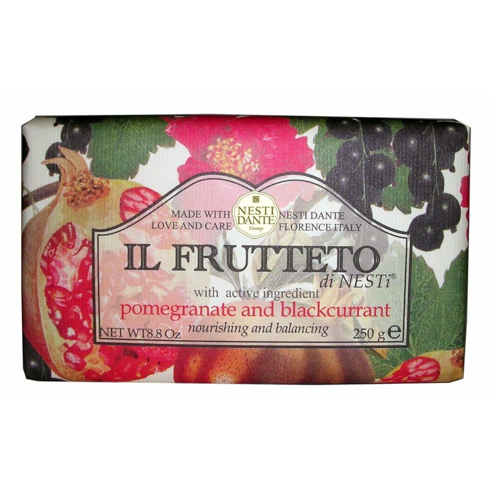 Nesti Dante Feste Duschseife Il Frutteto Granatapfel und schwarze Johannisbeere Toilettenseife 250g