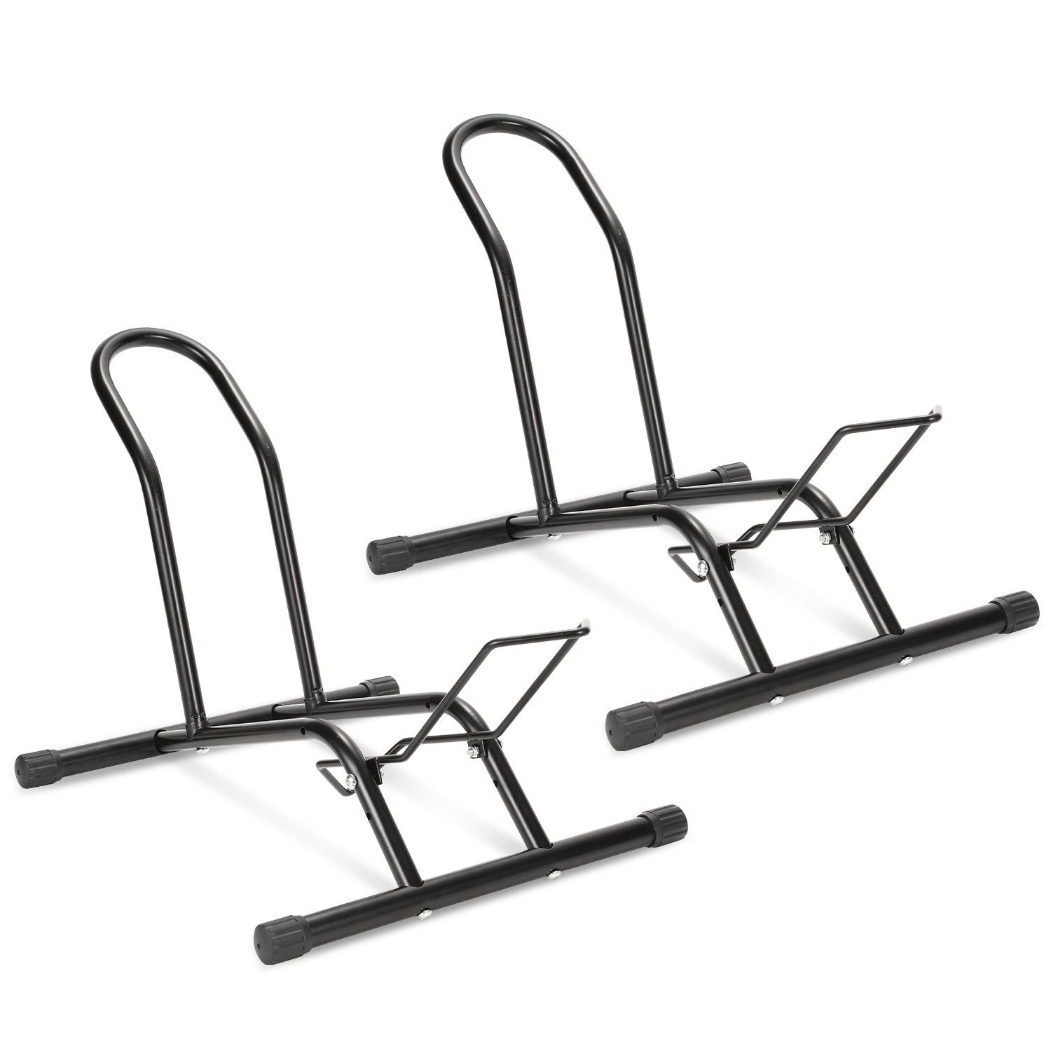 Clanmacy Fahrradständer für 16 bis 29 Zoll Fahrräde, Radständer, Schwarz (Set, 2-St), Rtschfest und Stabil