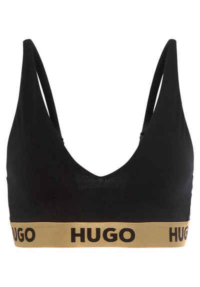 HUGO Triangel-BH TRIANGLE PADD.SPORTY 10241852 01 mit Logobündchen
