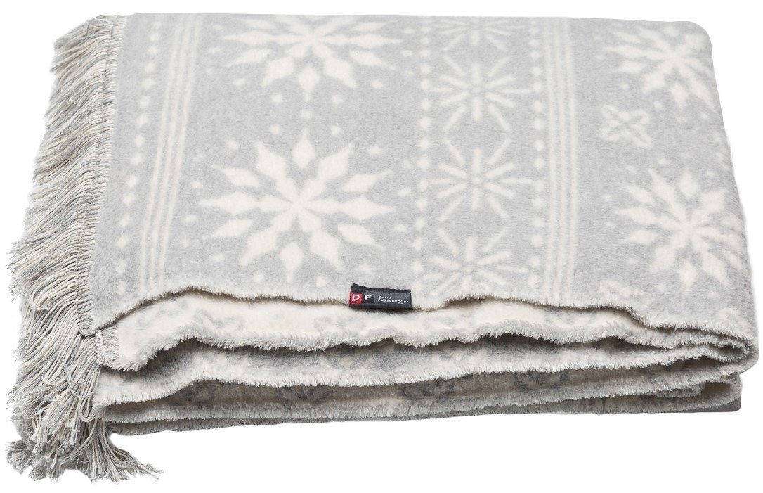 Wohndecke Kurzflor Vienna 'Winterbordüre' 150 x 200 cm, DAVID FUSSENEGGER günstig online kaufen