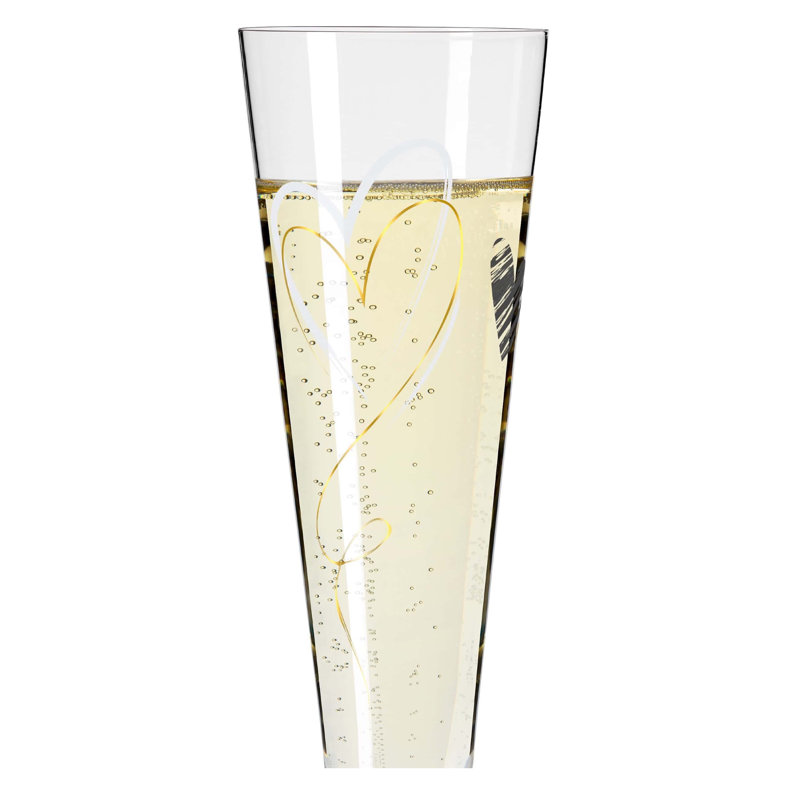 Ritzenhoff Champagnerglas Goldnacht, Kristallglas