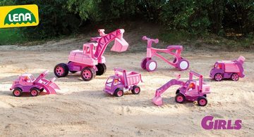 Lena® Spielzeug-Aufsitzbagger Giga Trucks, rosa, Made in Europe