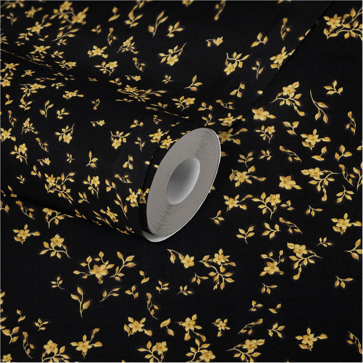 A.S. Création Vinyltapete, Versace Home Blumentapete Schwarz 935854 Luxus Vlies Designertapete
