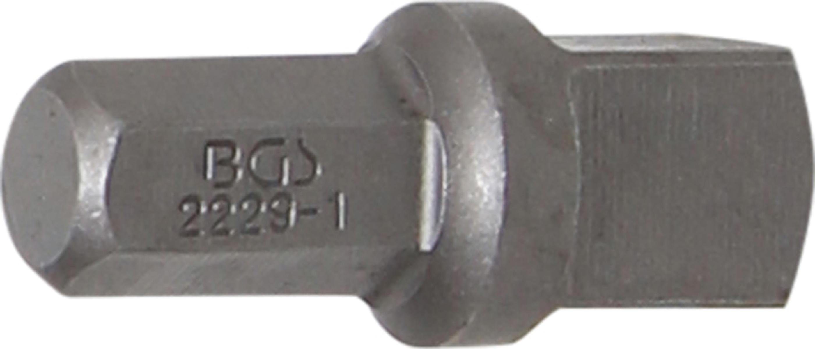 30 Bit-Knarren-Adapter, - (5/16) Außensechskant 10 mm mm Außenvierkant (3/8), technic Ratschenringschlüssel mm 8 BGS