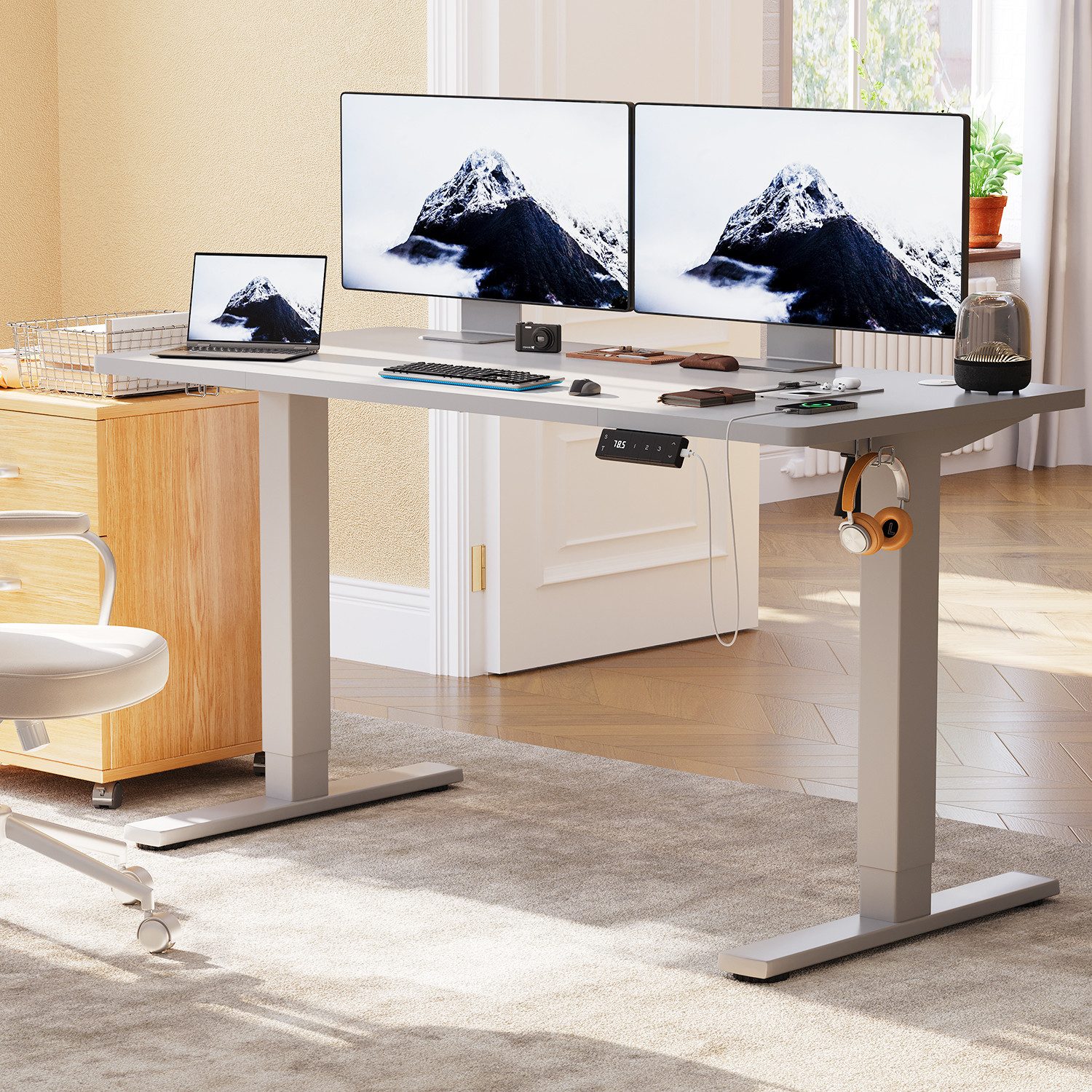 HOMALL Schreibtisch Elektrisch höhenverstellbares Tischgestell mit günstig online kaufen