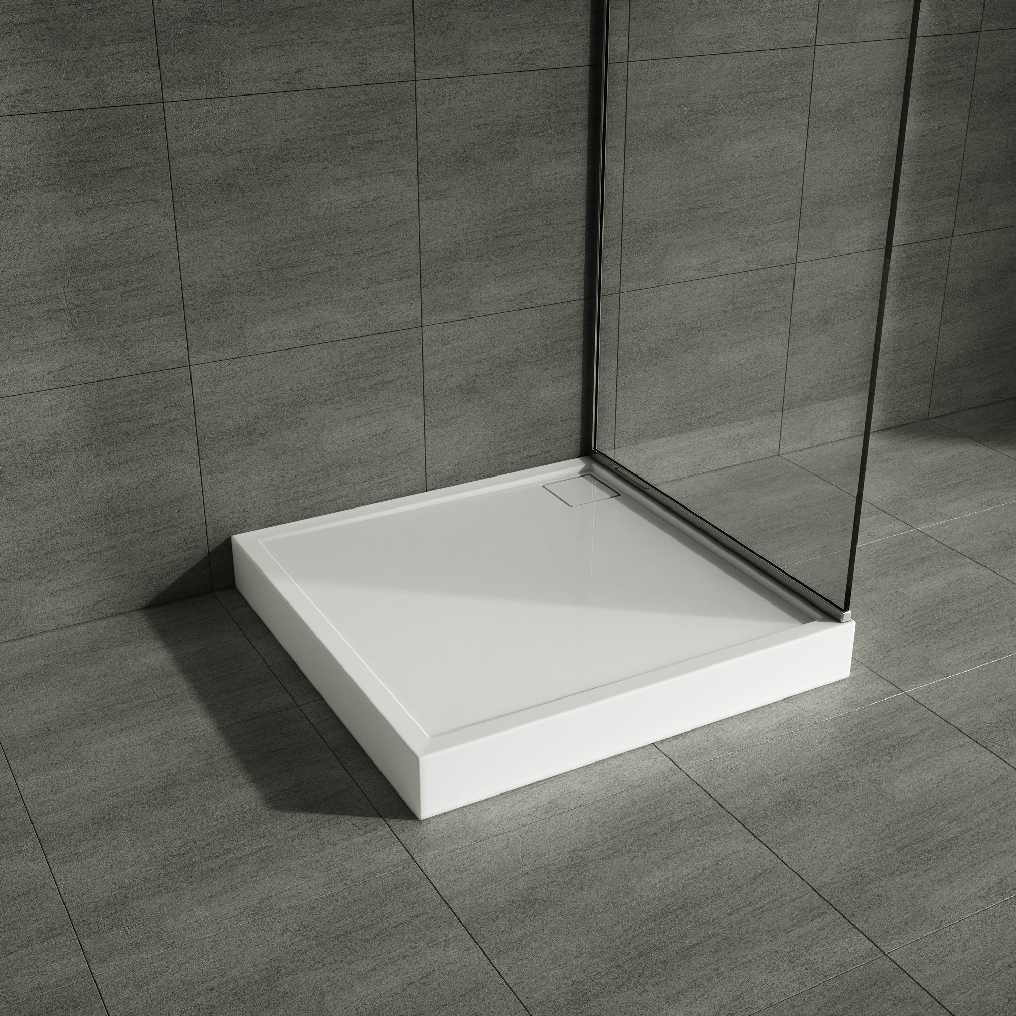 Aquabad® Duschwanne Komplettset FINCA, Quadrat, Acryl, 1-St., Duschwanne + günstig online kaufen