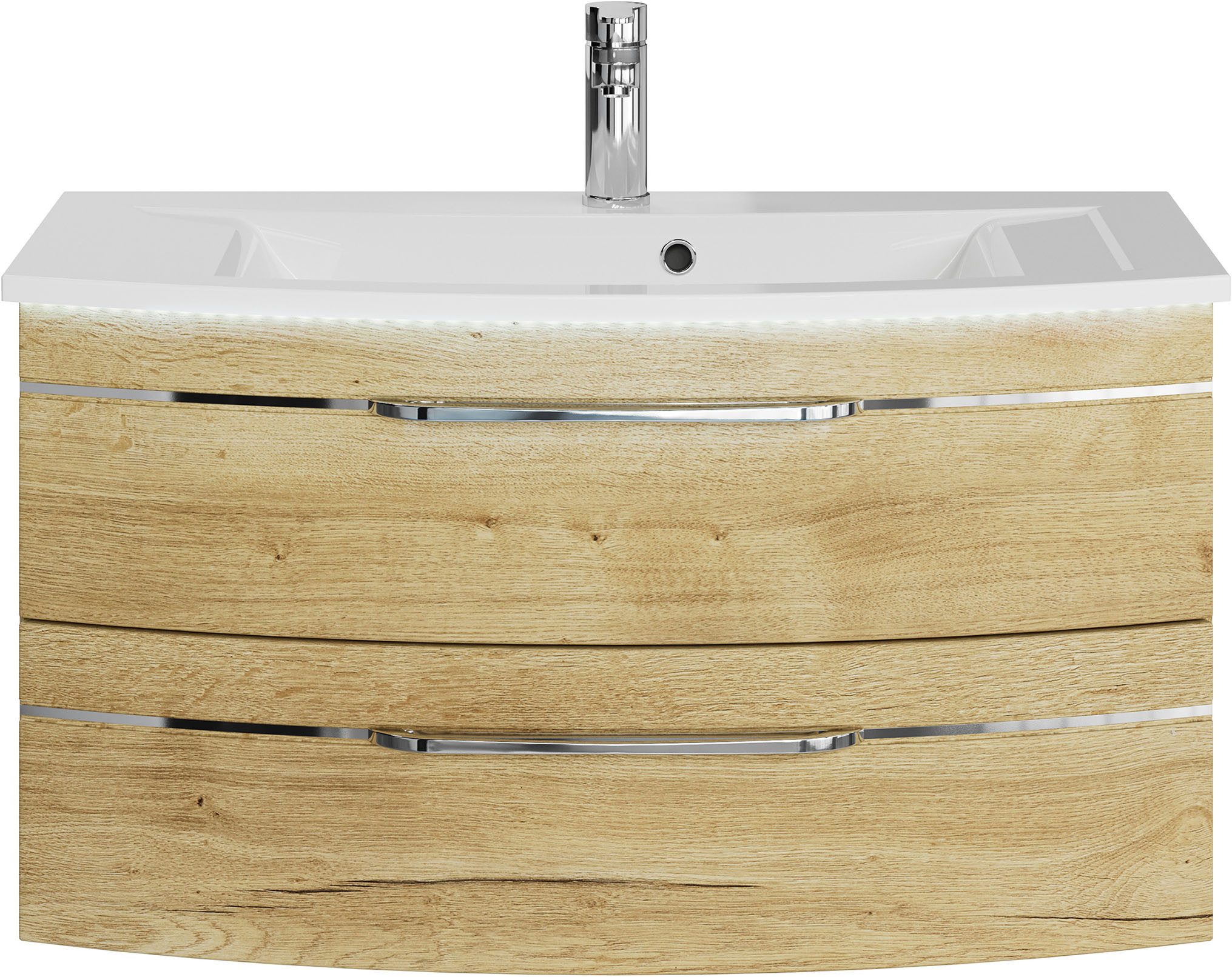 Saphir Waschtisch "Serie 7045 Mineralmarmor-Waschtisch und Unterschrank, 91 günstig online kaufen