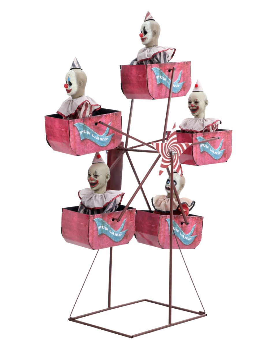 Horror-Shop Dekoobjekt Horror Clowns im Riesenrad Animatronic als Hallowe