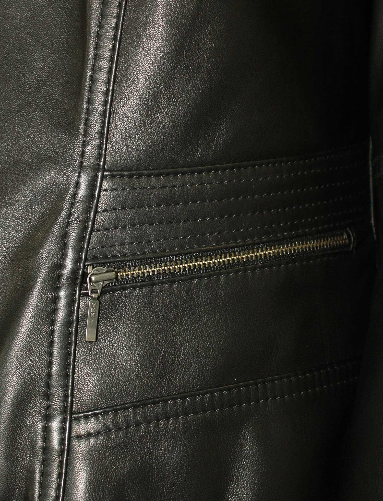 Maddox Lederjacke Clari MADDOX - Damen Lederjacke Lammnappa schwarz