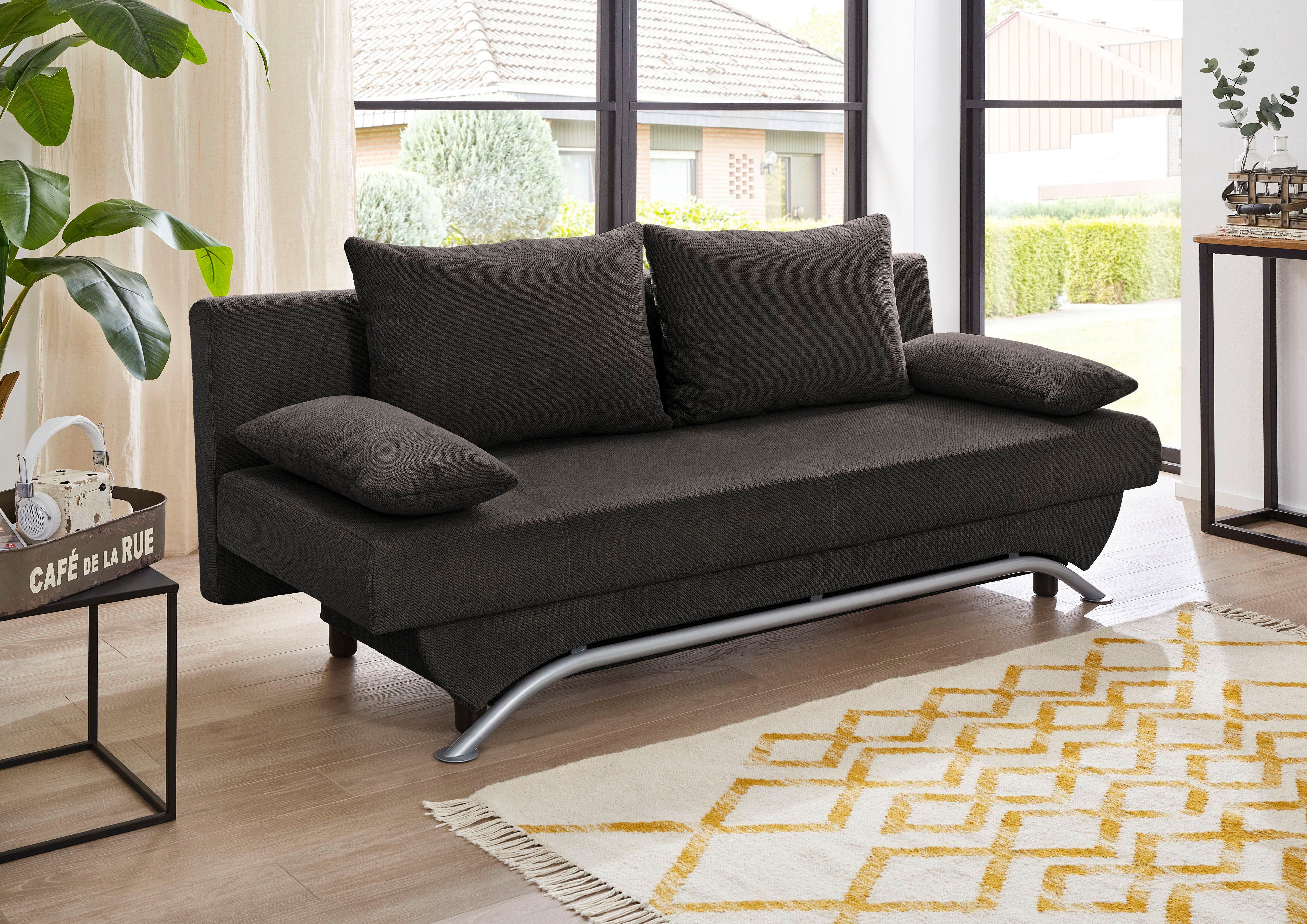 Jockenhöfer Gruppe Schlafsofa Nancy, B: 190 cm, Liegefl. 121x190 cm, mit Schlaffunktion & Bettkasten