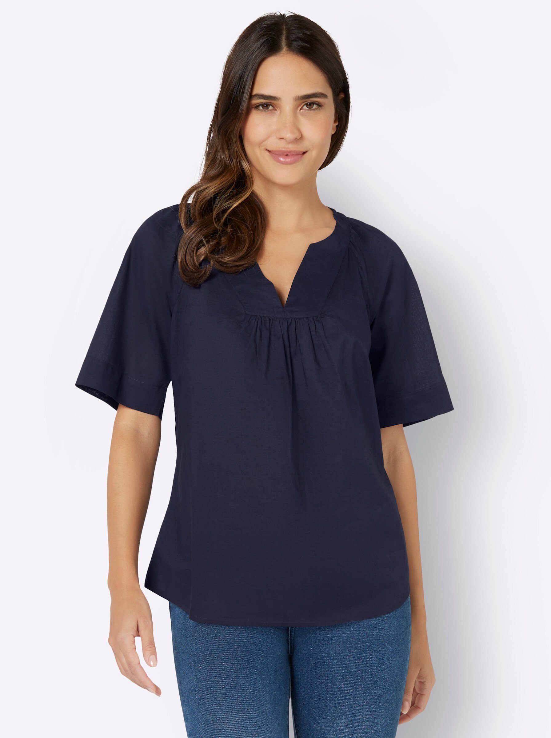 Klassische Bluse Baumwoll-Bluse