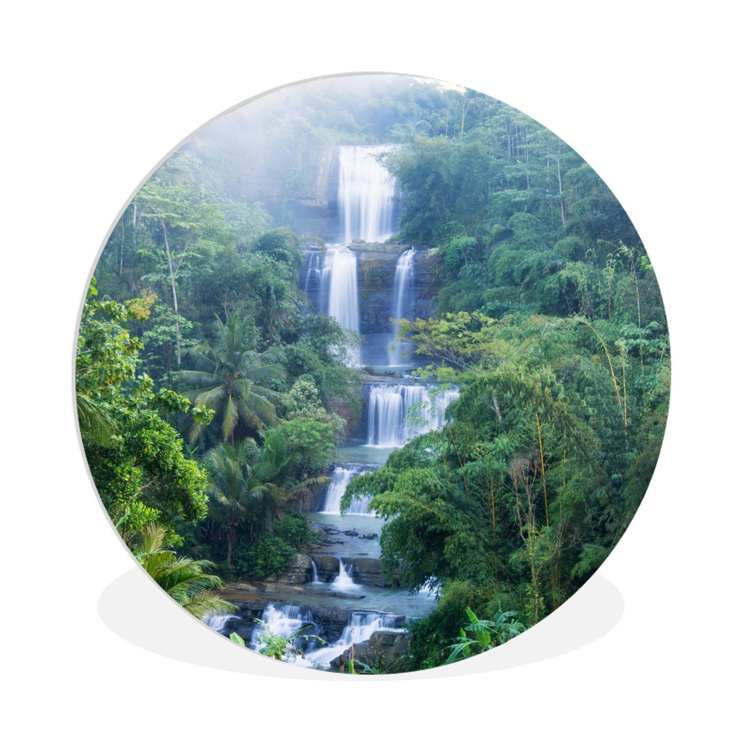 Gemälde Indonesien - Wasserfall - Natur