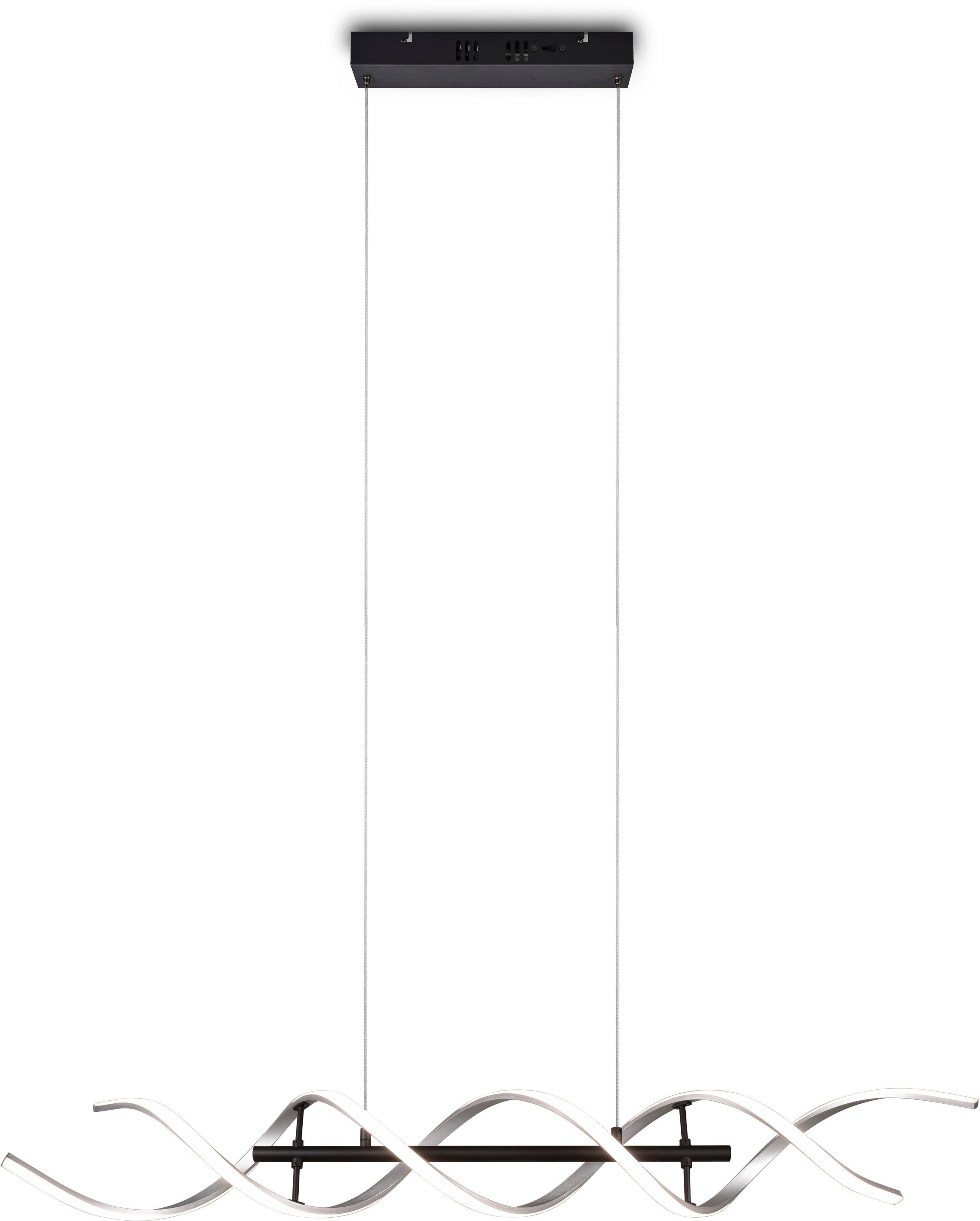 TRIO Leuchten LED Pendelleuchte Sequence, Dimmfunktion, Farbwechsel, LED fest integriert, Farbwechsler, warmweiß - kaltweiß, Hängelampe 45W 5600 Lm höhenverstellbar dimmbar Lichtfarbe einstellbar