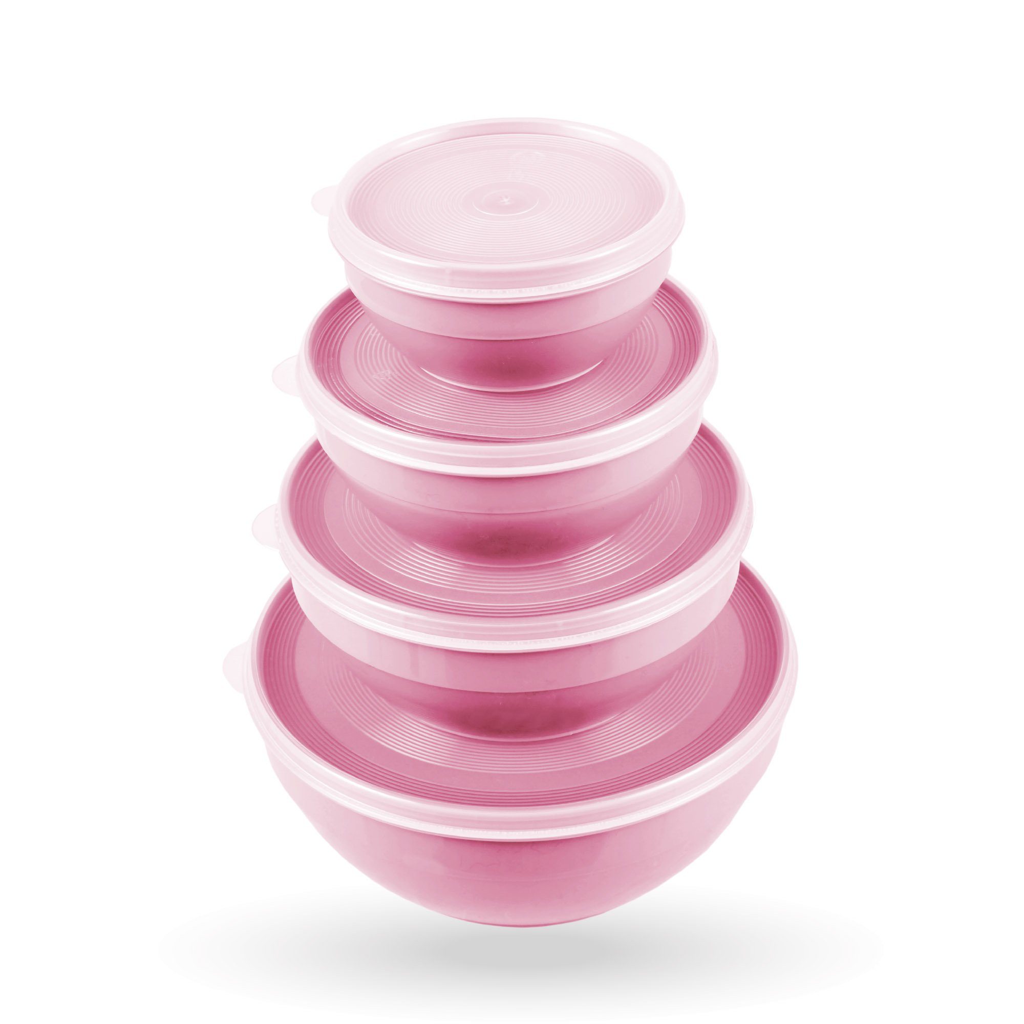 Pro Home Vorratsdose mit Deckel Set 0,5L/1,0L/1,5L/2,5L, Kunststoff, (4-tlg., 4er Set), mikrowellen & spülmaschinengeeignet, lebensmittelecht, gefriertauglich