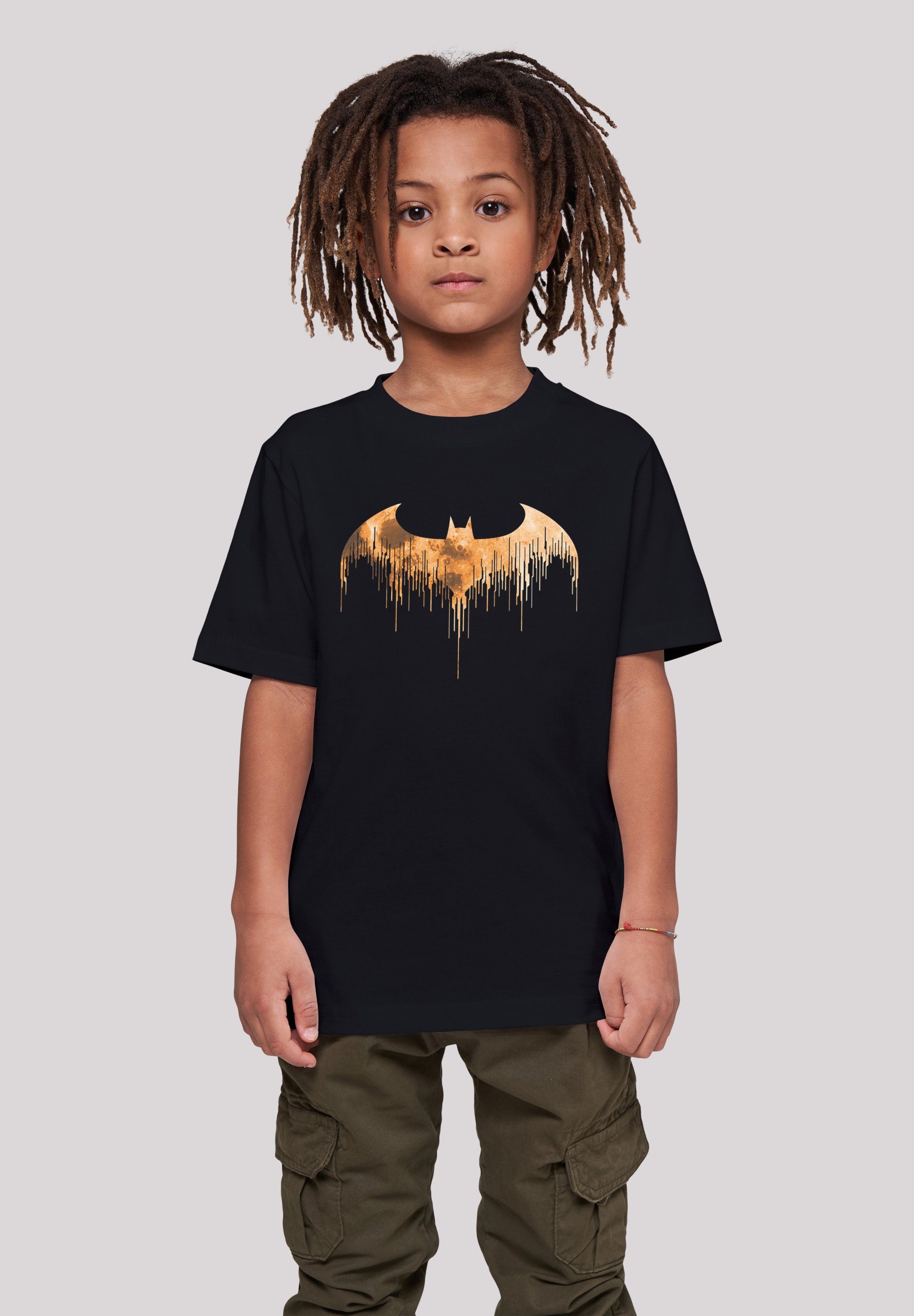 F4NT4STIC T-Shirt DC Halloween Kinder,Premium Logo Merch,Jungen,Mädchen,Bedruckt Moon Arkham Batman Unisex Comics Knight